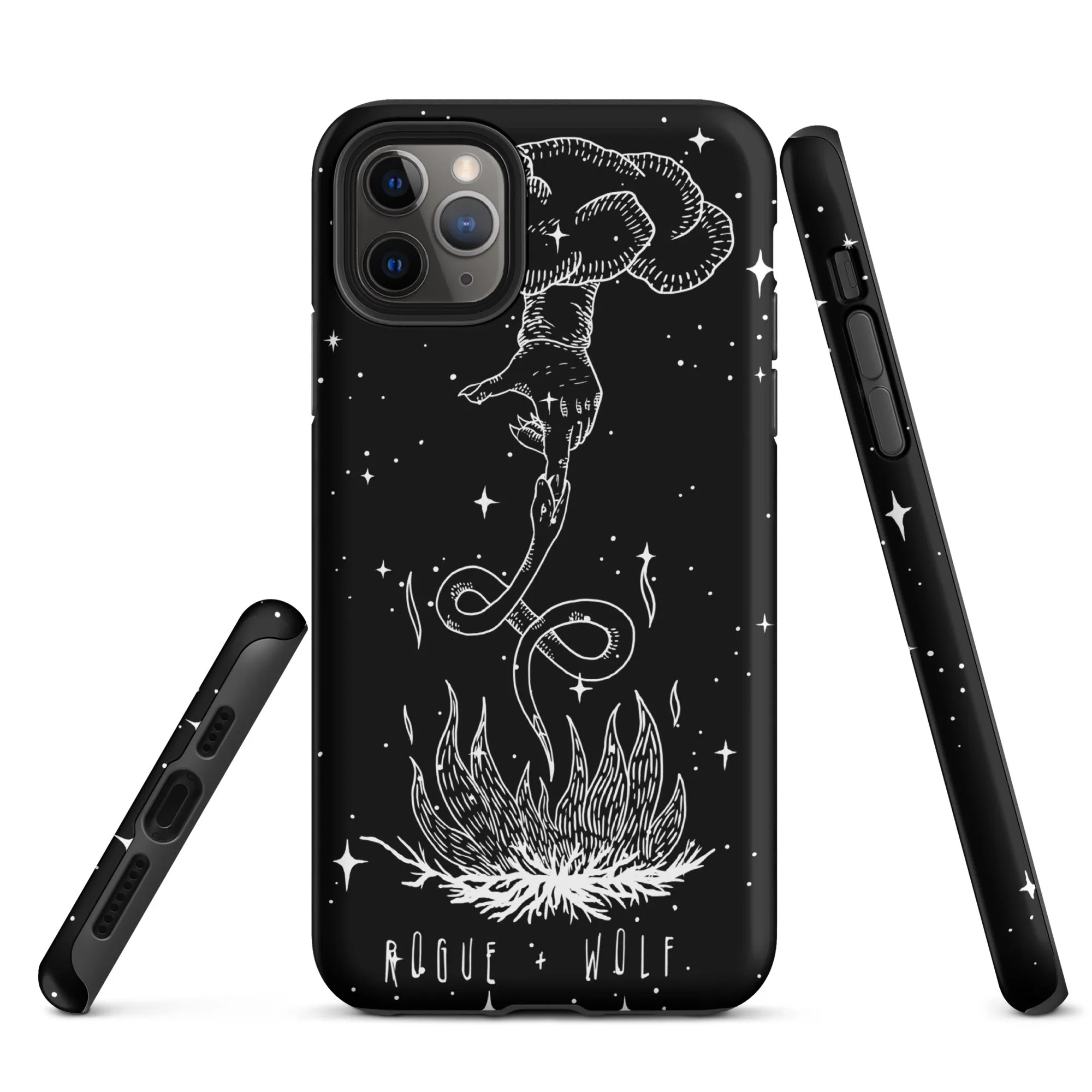 Godbane Tough Phone Case for iPhone - Shockproof Witchy Cell Phone case Anti-scratch Goth Case Cover Cool Gothic Christmas Gifts