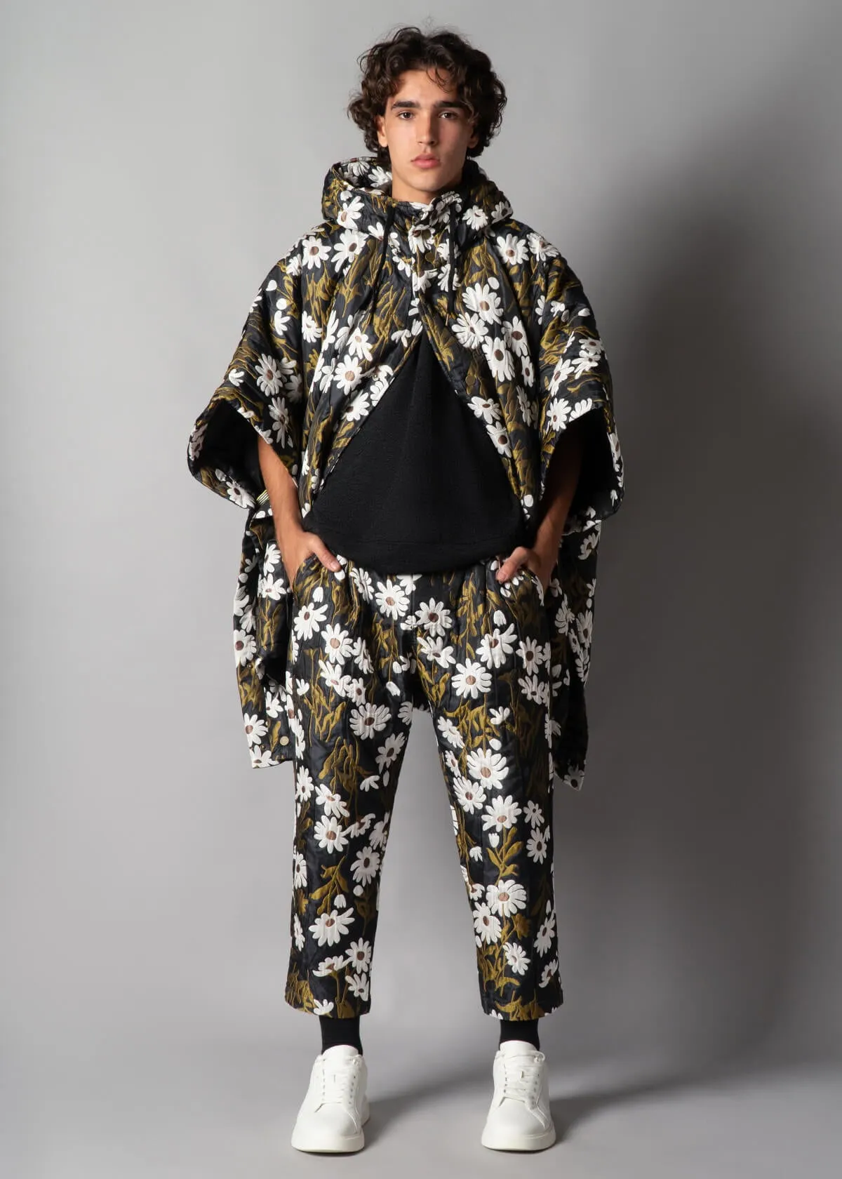 Gothic District Brocade Poncho