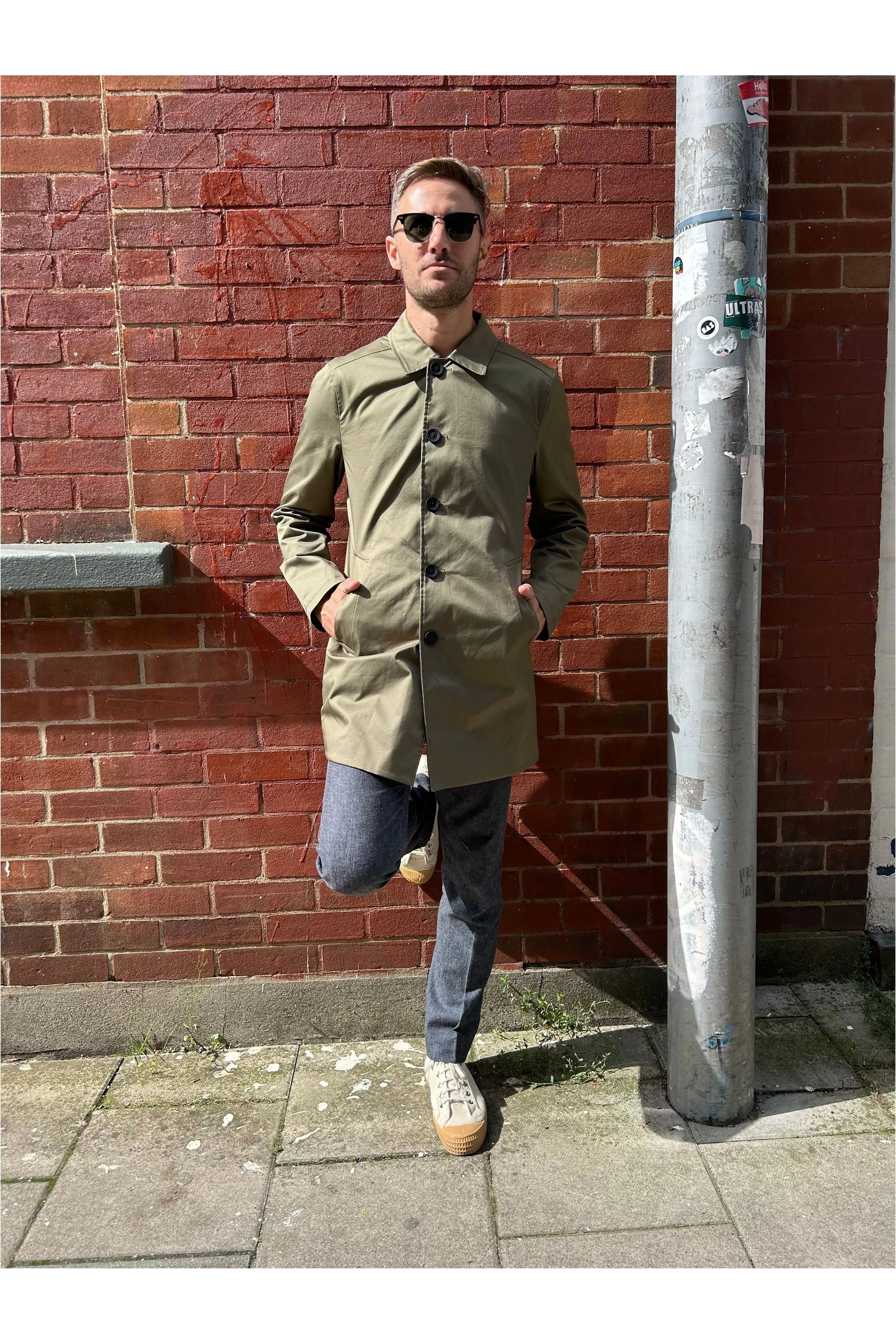 Guards - Montague Khaki / Navy Reversible - Raincoat