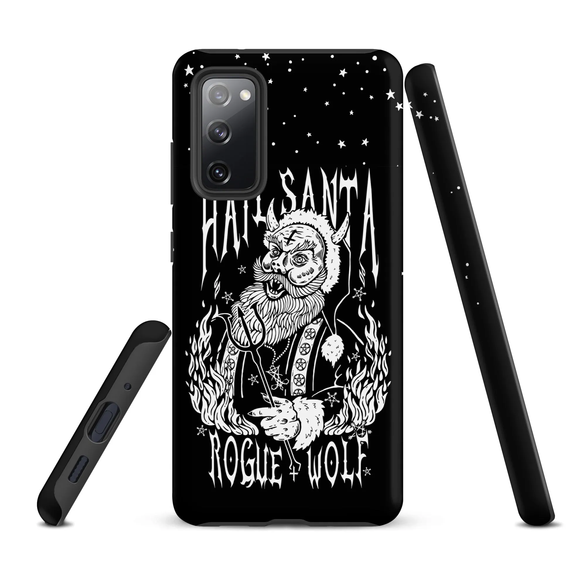 Hail Santa Tough Phone Case for Samsung - Xmas Witchy Shockproof Anti-scratch Goth Cover Gothic Christmas Gifts