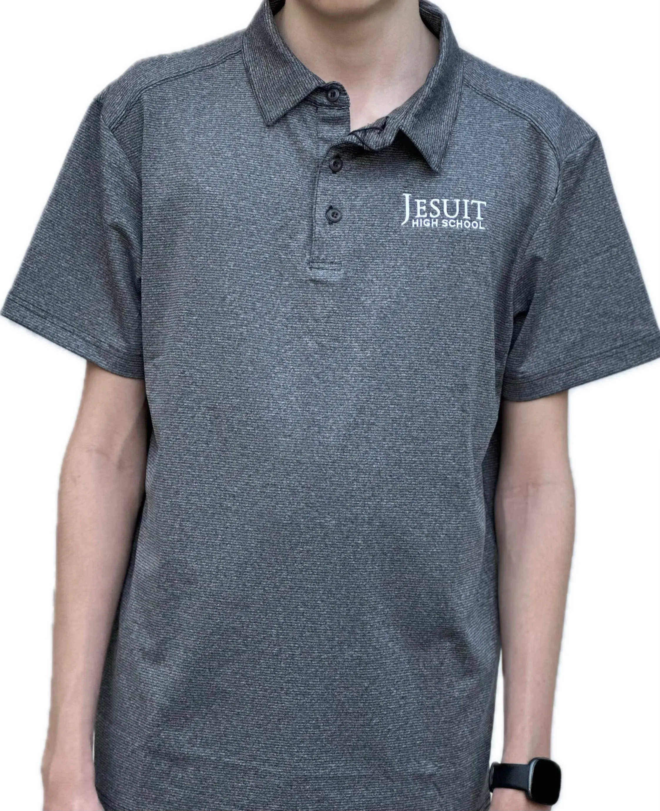 Heather Charcoal Reflex Polo