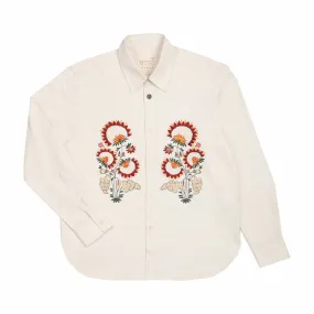 Kardo Luis Embroidered Long Sleeve Shirt (Natural)