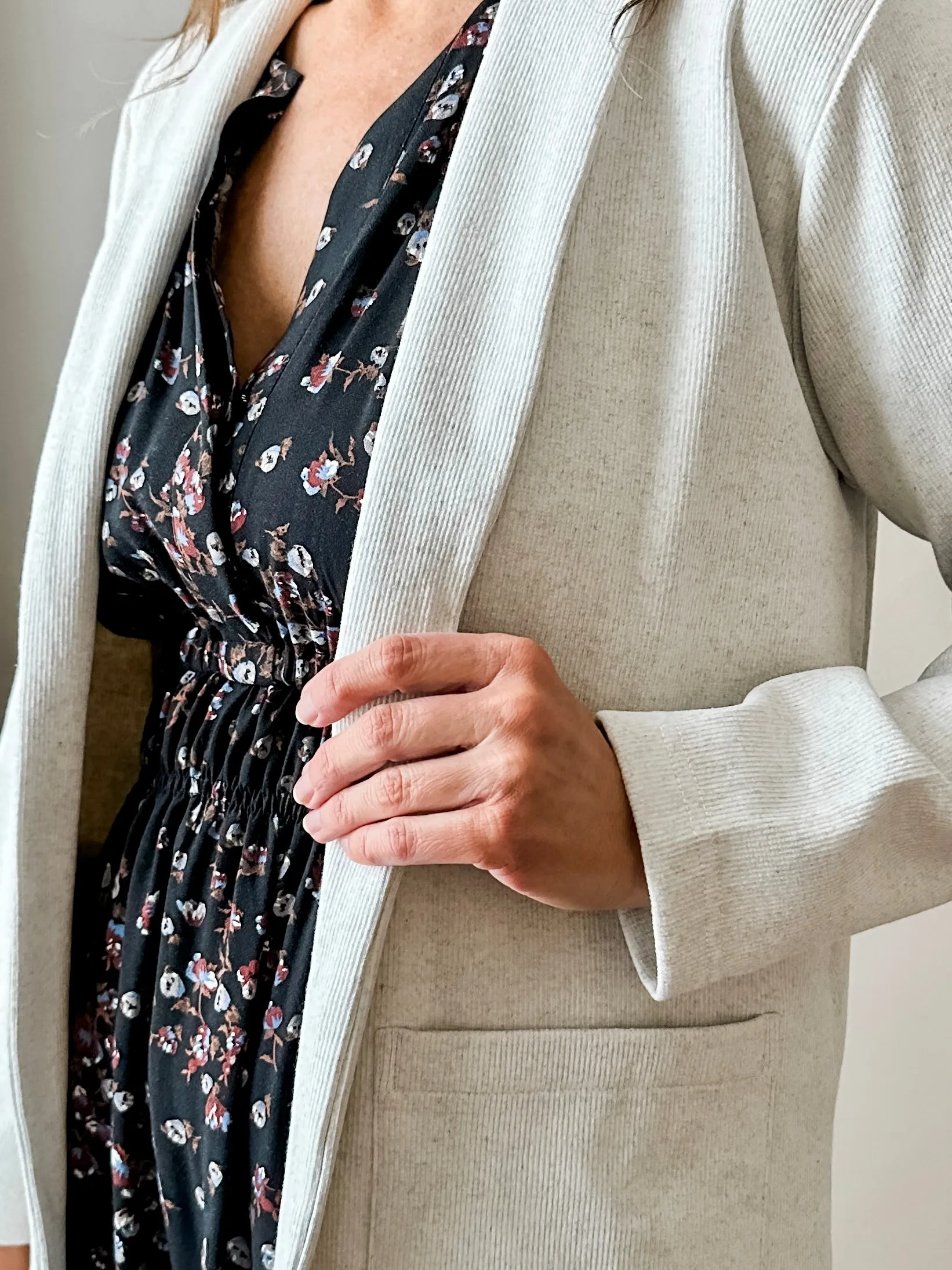 Knit Blazer Oatmeal