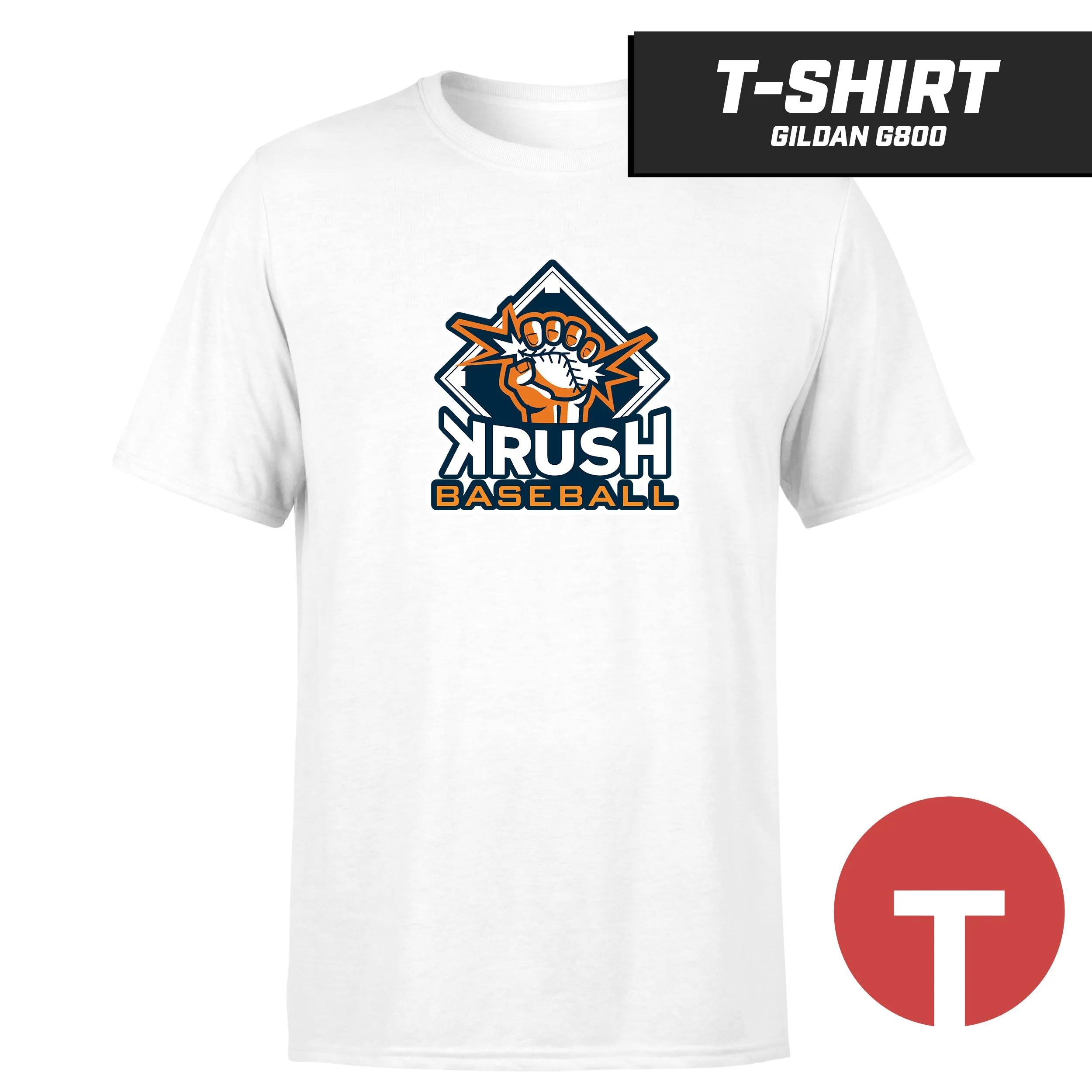 Krush Baseball - T-Shirt Gildan G800