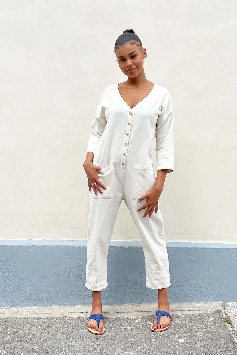 Liberté White Jumpsuit (S-L)