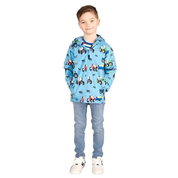 Lighthouse Boys Jacket Ethan Tractor Print