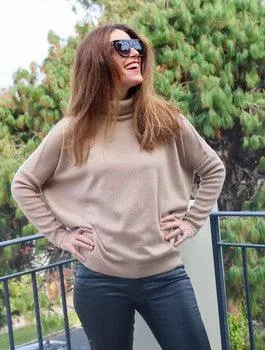 Lucy Batwing Sweater | Camel