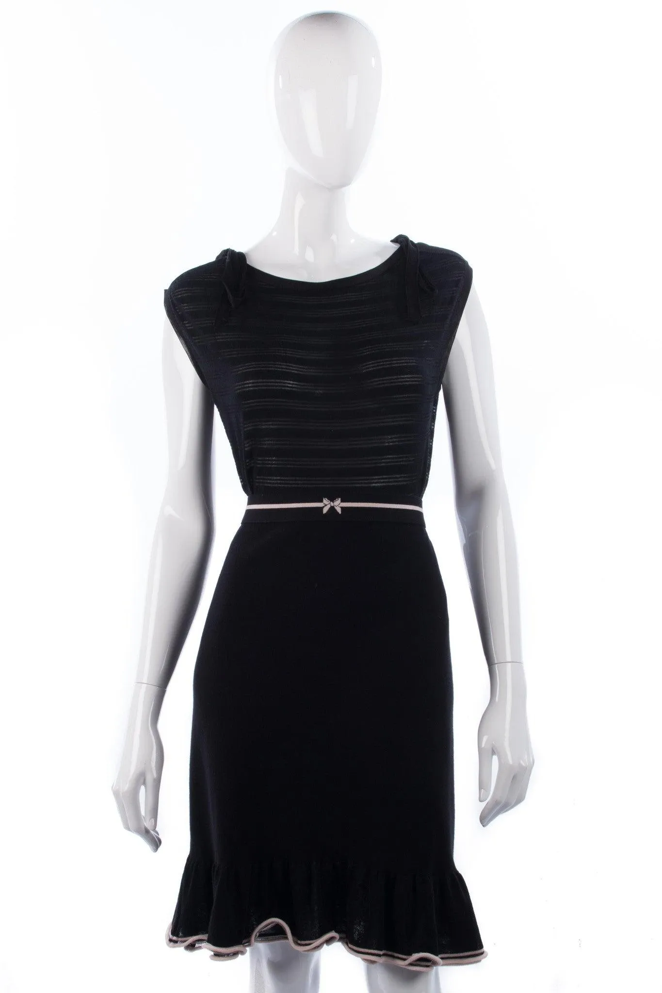 MARCCAIN Black Knit Skirt Size 12, RRP £259 BNWT