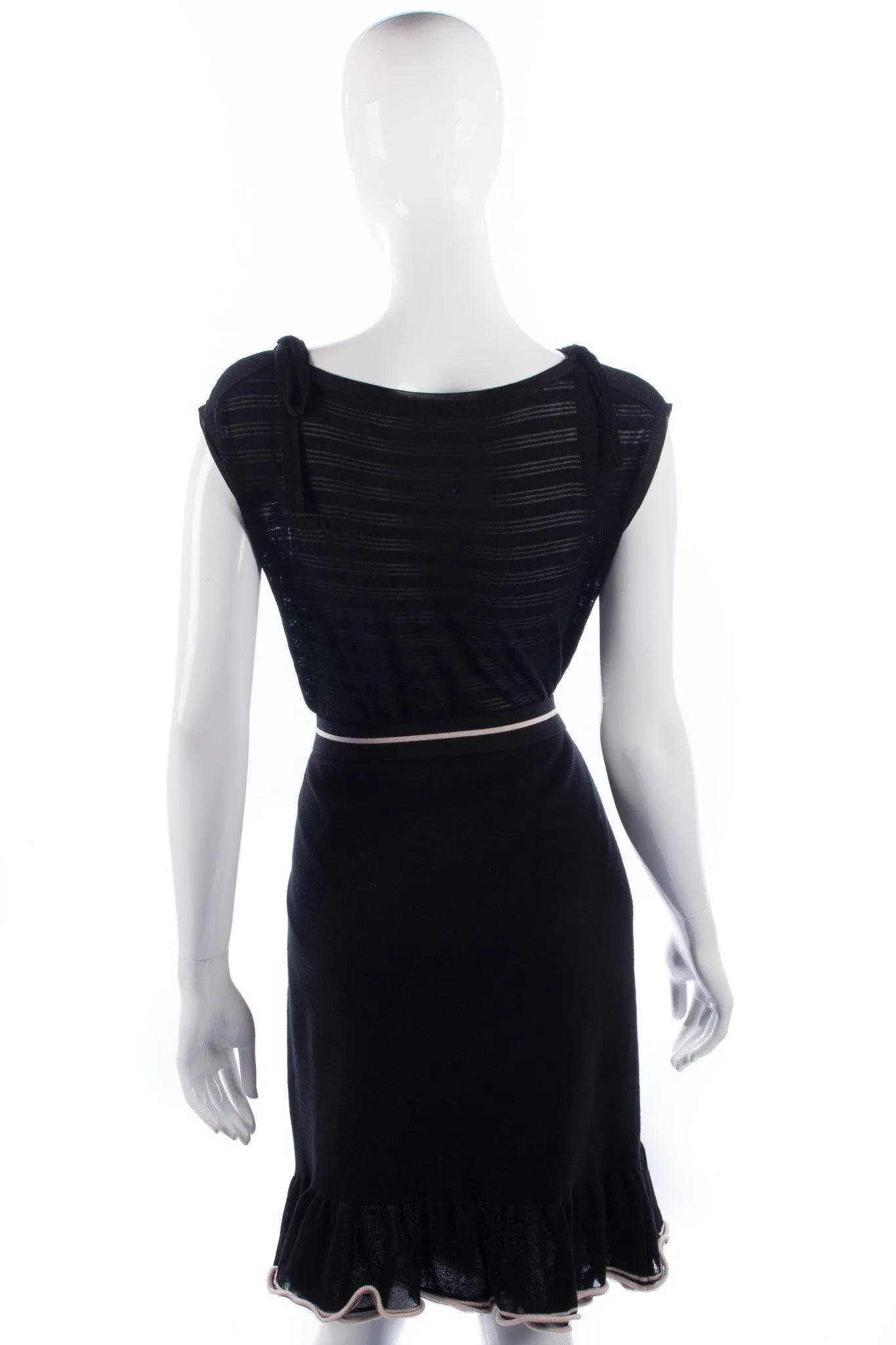 MARCCAIN Black Knit Skirt Size 12, RRP £259 BNWT