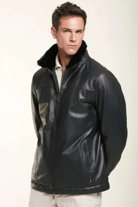 Men leather jacket