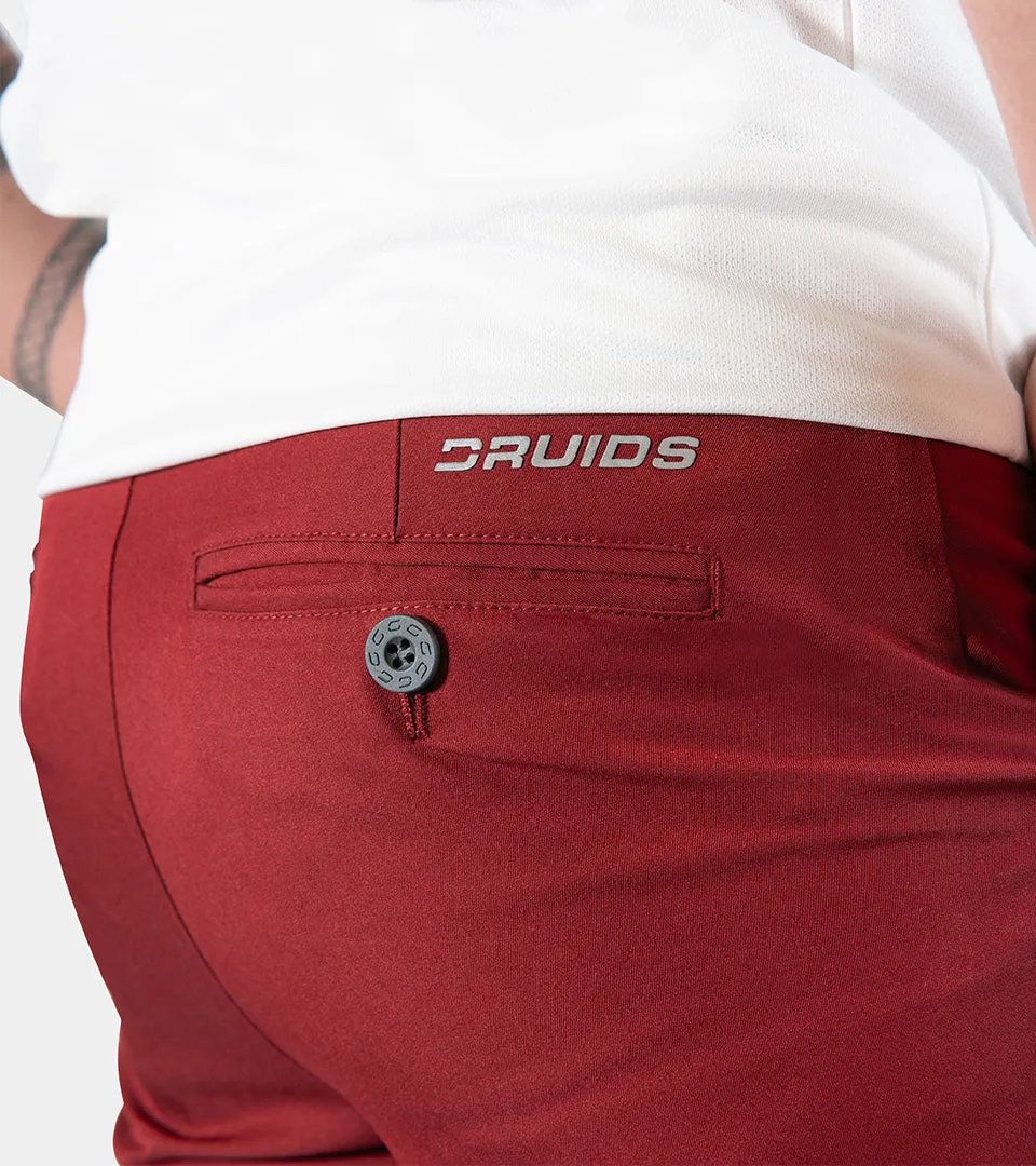 MEN'S GOLF JOGGERS - BURGUNDY