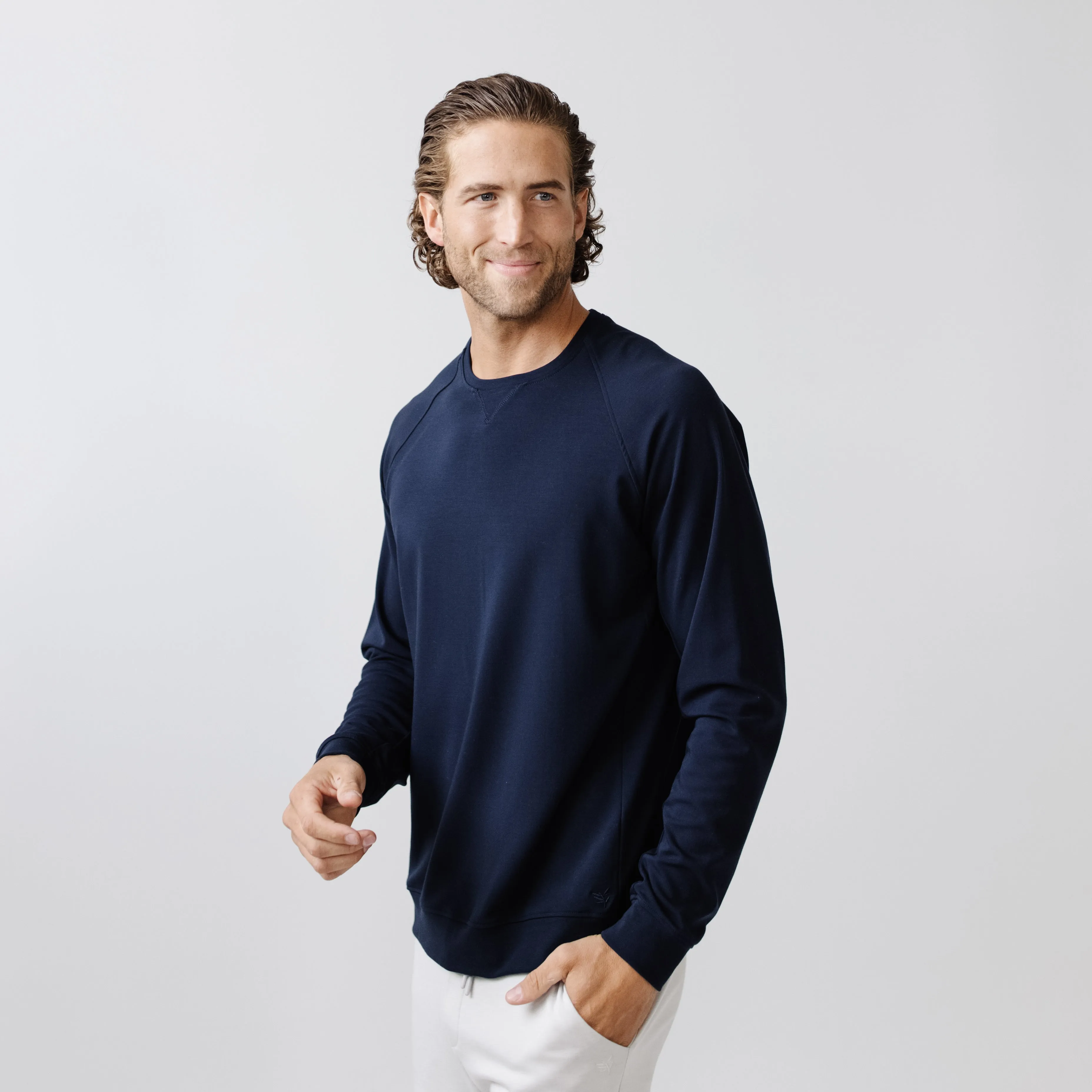 Men's Ultra-Soft Bamboo Pullover Crew