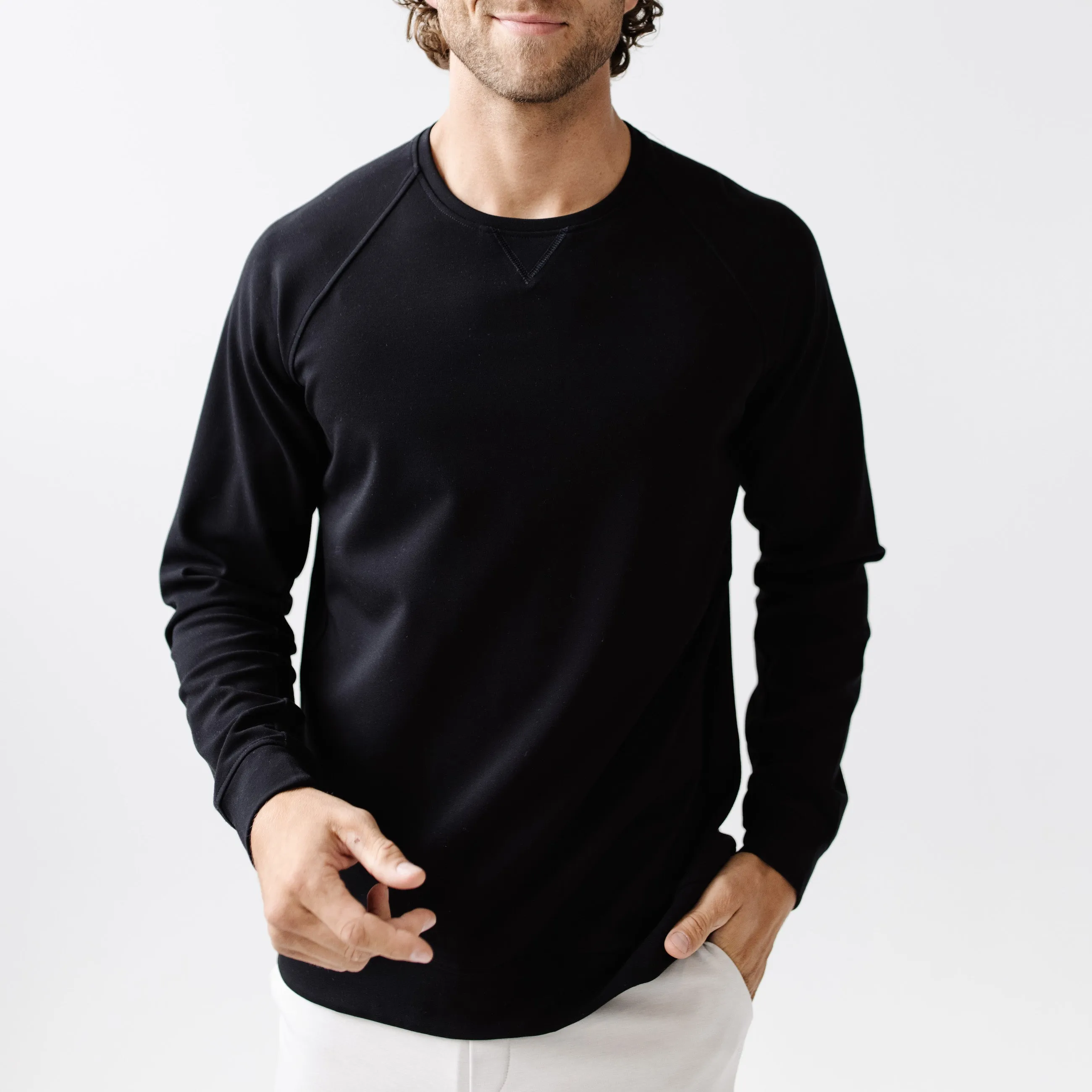 Men's Ultra-Soft Bamboo Pullover Crew