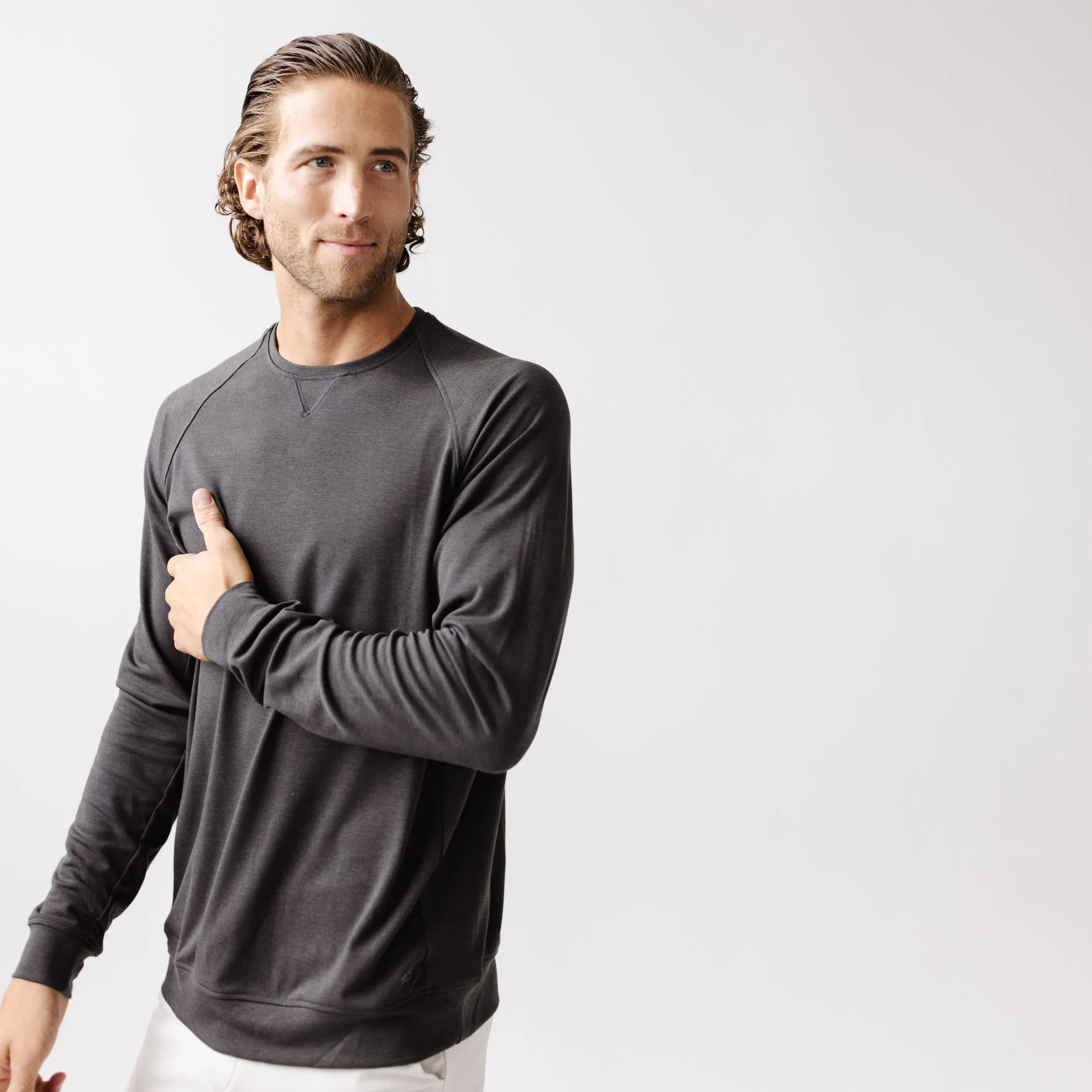 Men's Ultra-Soft Bamboo Pullover Crew