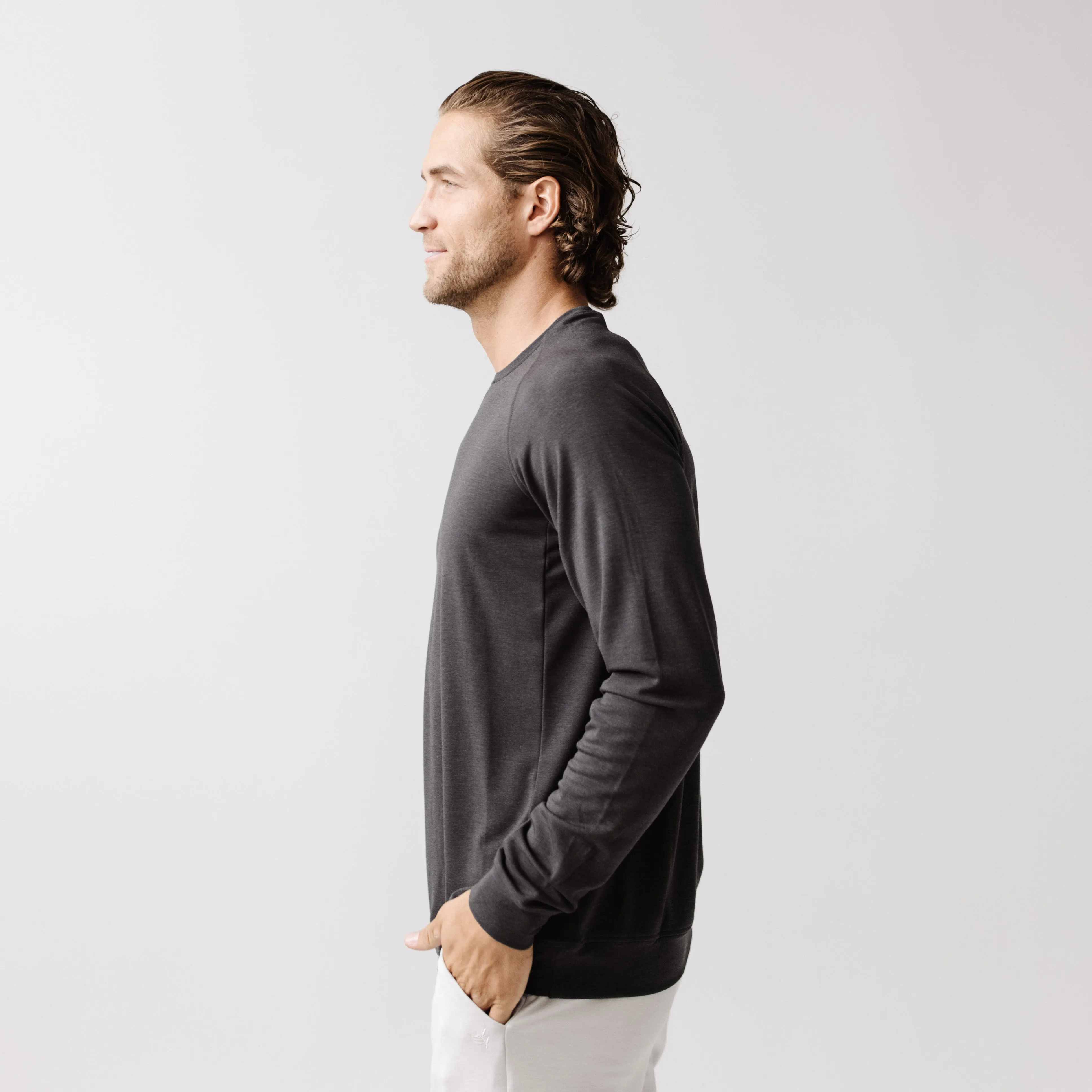 Men's Ultra-Soft Bamboo Pullover Crew