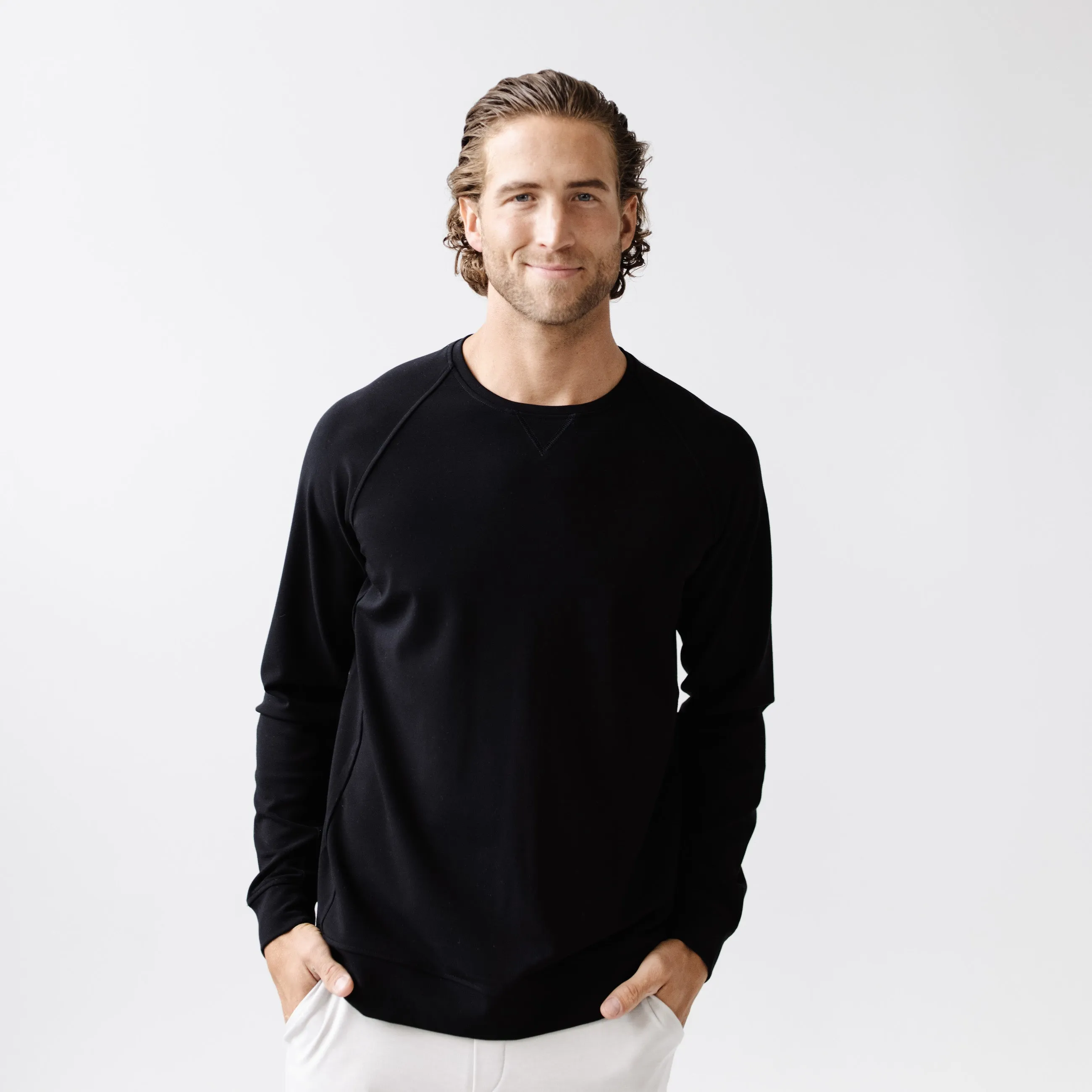 Men's Ultra-Soft Bamboo Pullover Crew