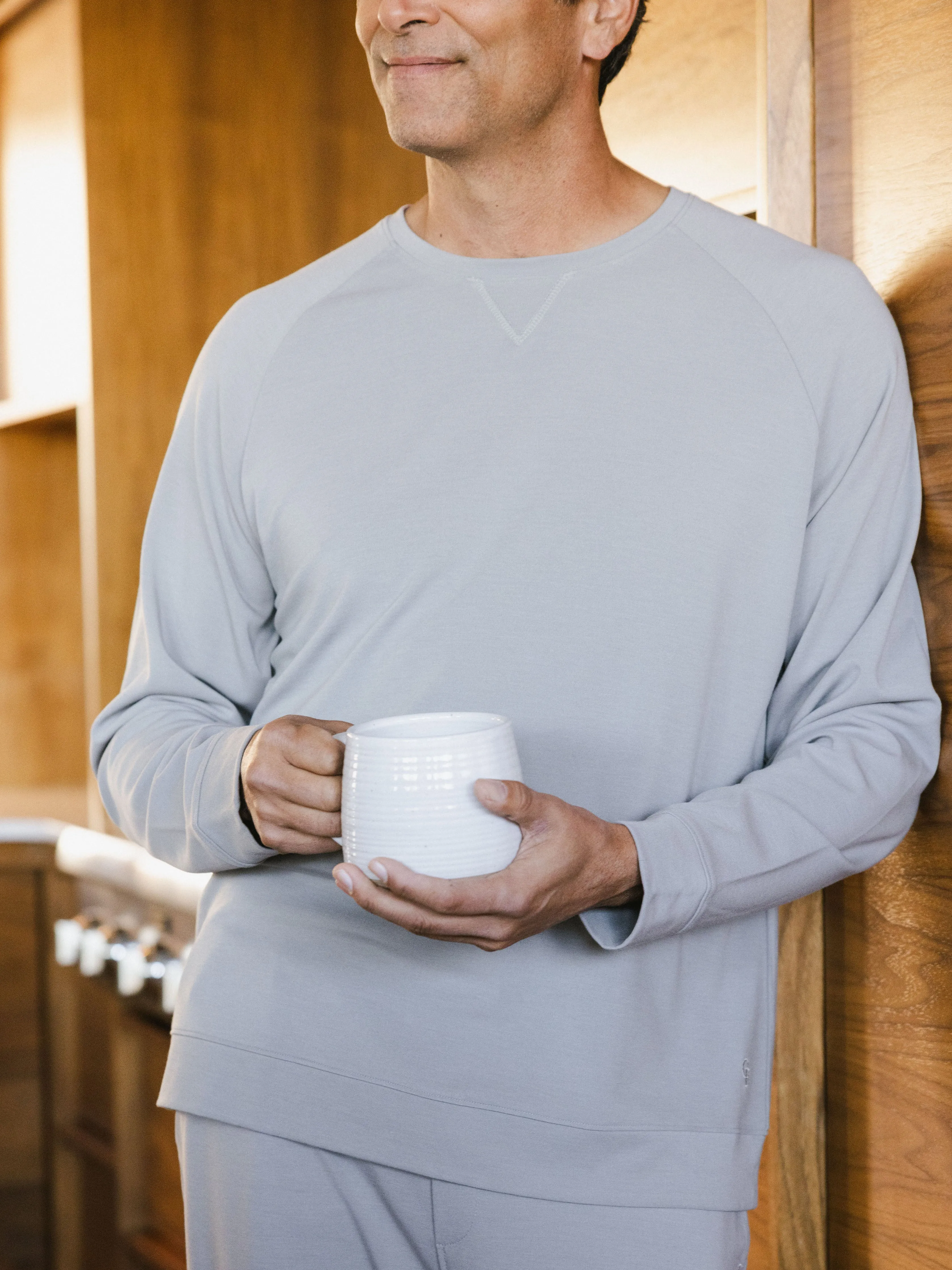 Men's Ultra-Soft Bamboo Pullover Crew