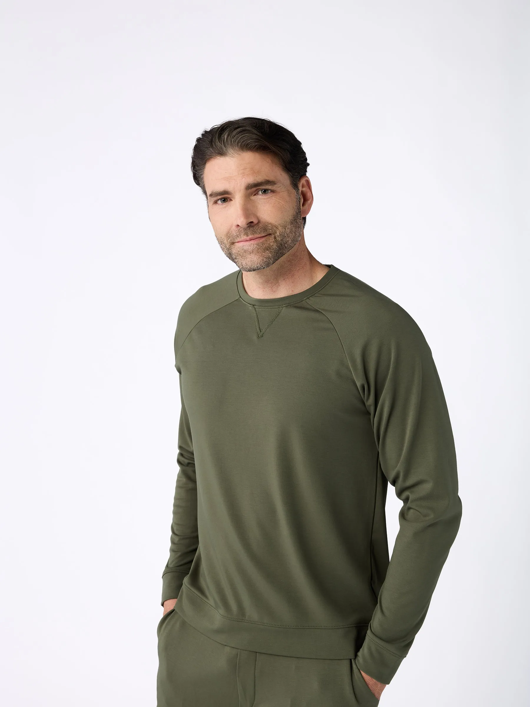 Men's Ultra-Soft Bamboo Pullover Crew