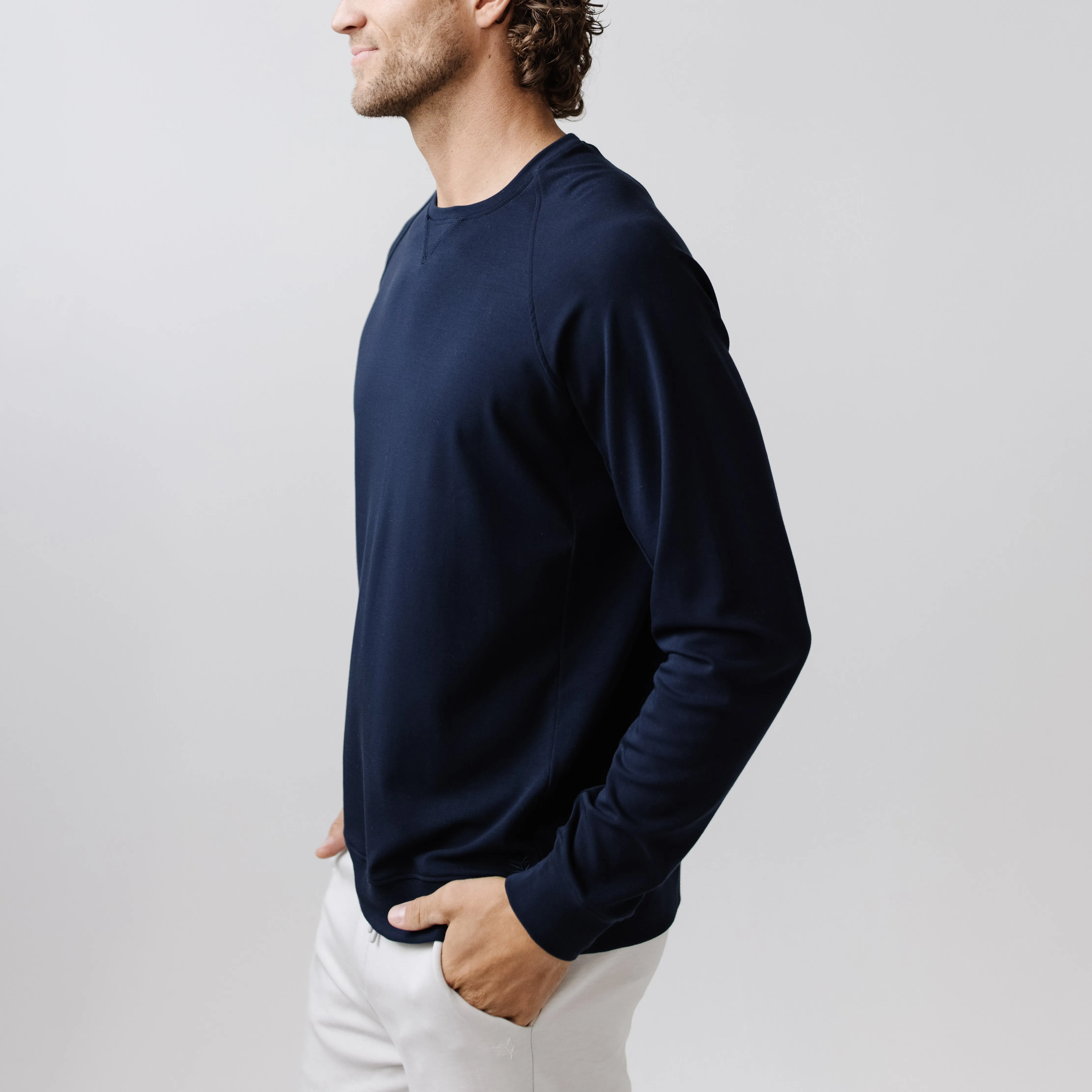 Men's Ultra-Soft Bamboo Pullover Crew