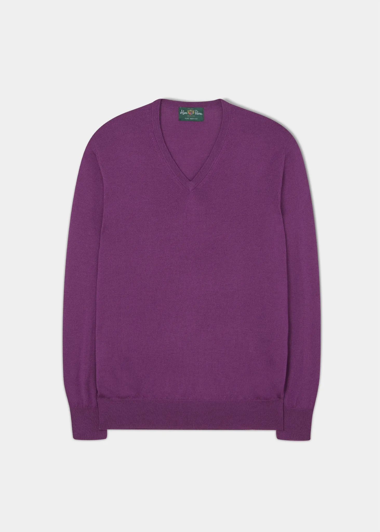 Millbreck Merino Wool Jumper in Orchid - Regular Fit