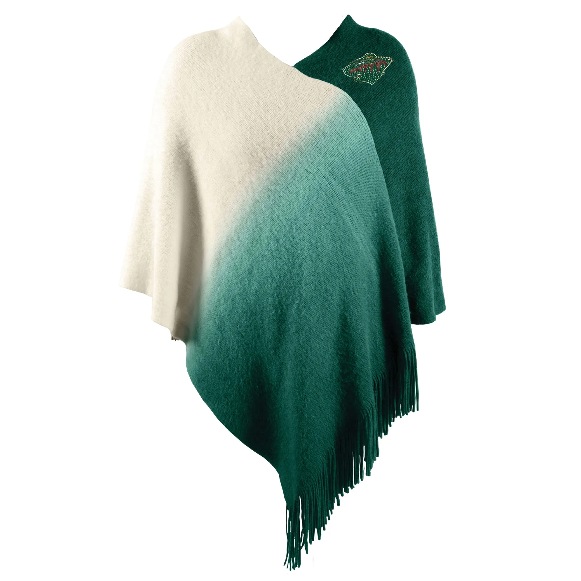 Minnesota Wild Dip Dye Poncho