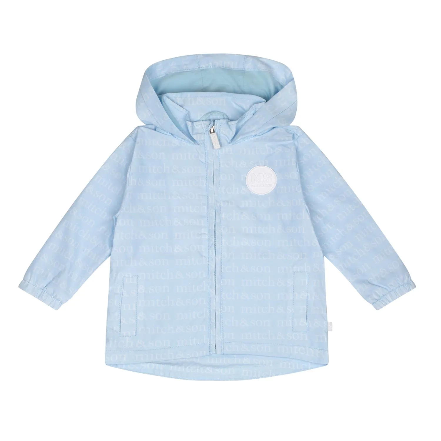 MITCH & SON - Ted Sandy Shores Mitch & Son Print Hooded Jacket - Sky Blue