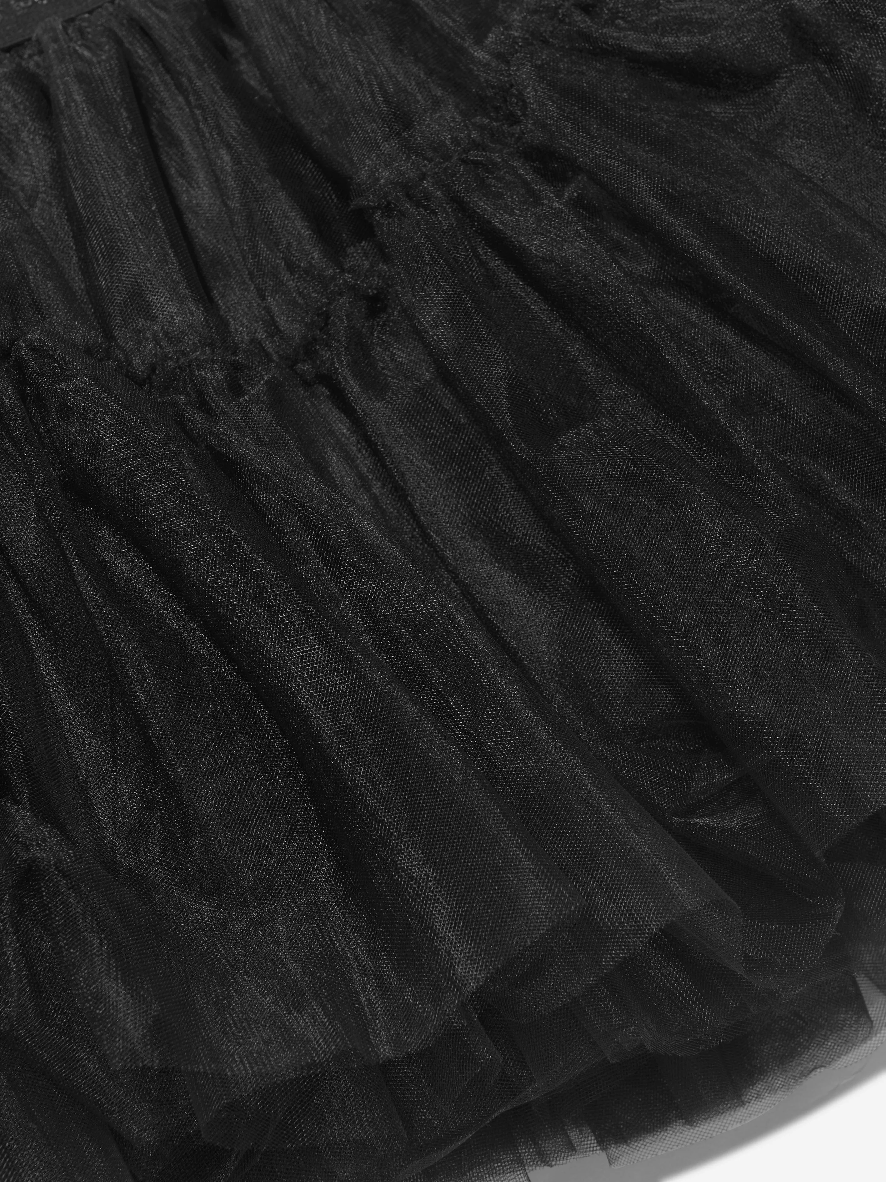 Monnalisa Girls Tulle Skirt in Black