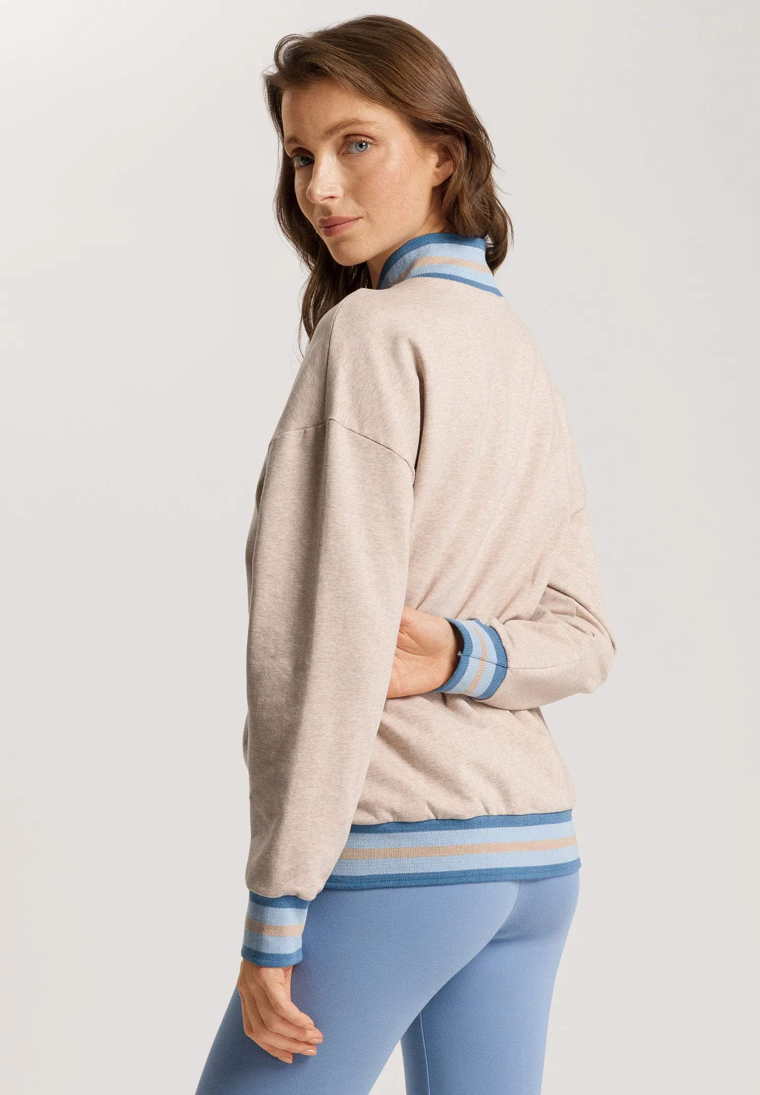 Natural Living Sweatshirt | Camel Melange 78849-2895