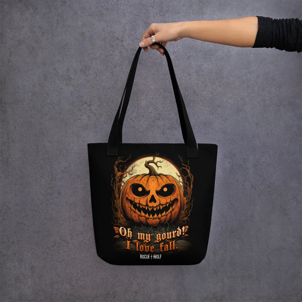 OMG! Goth Accessories Vegan Tote Bag - Large Foldable Dark Academia Witchy Alt Style for Gym Travel