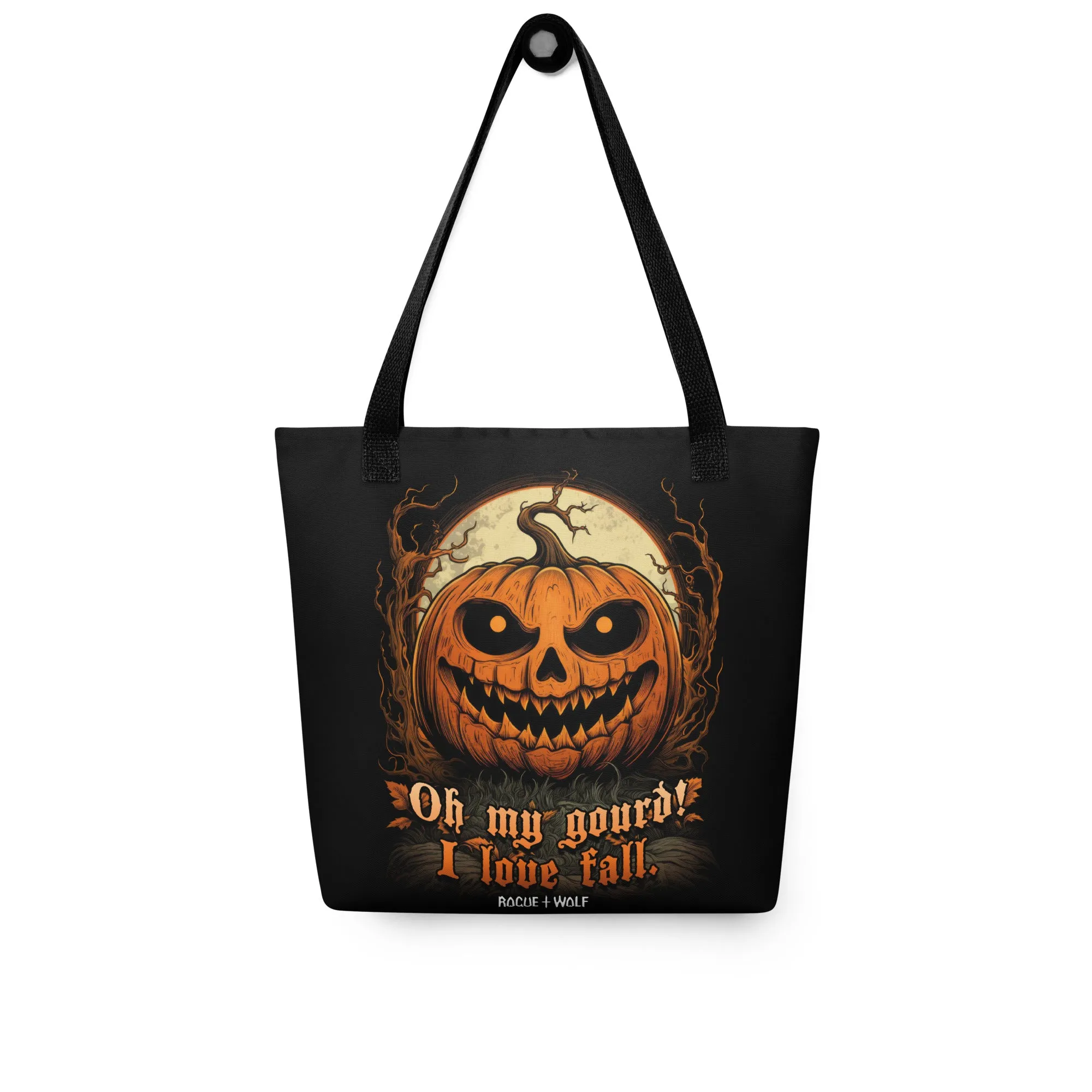 OMG! Goth Accessories Vegan Tote Bag - Large Foldable Dark Academia Witchy Alt Style for Gym Travel