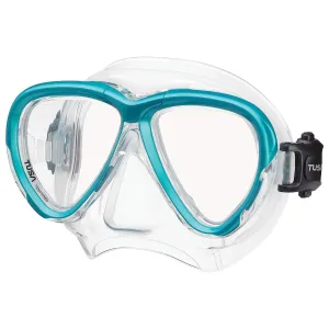 Open Box Tusa Intega Scuba Diving Mask - Ocean Green