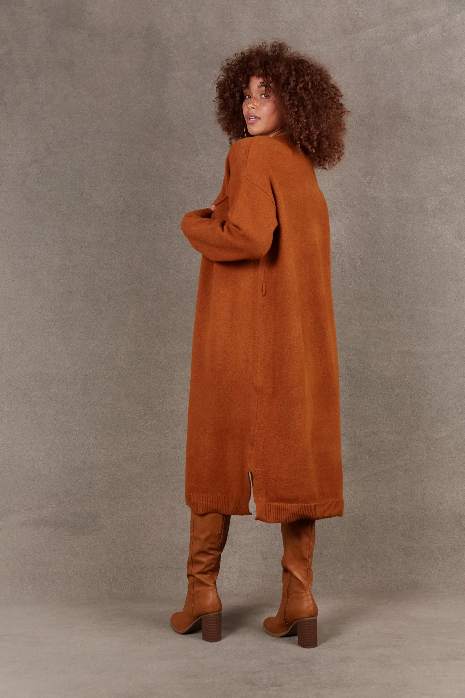 Paarl Longline Cardigan - Ochre