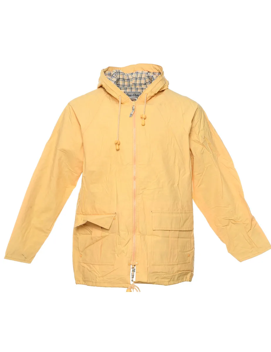 Pale Yellow Raincoat - M