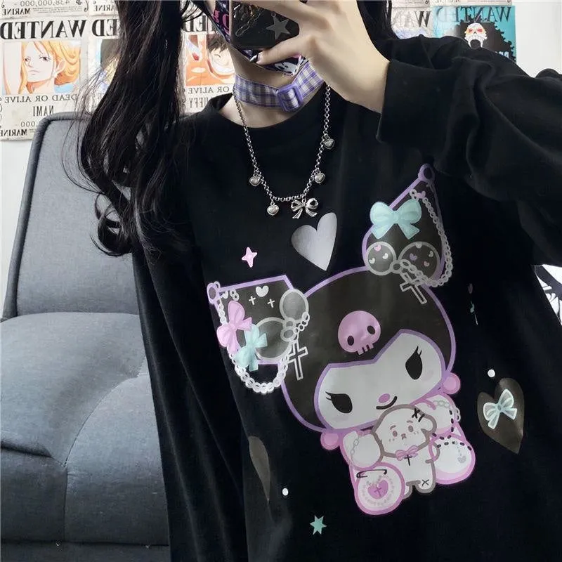 Pastel Goth Bunny Crewneck