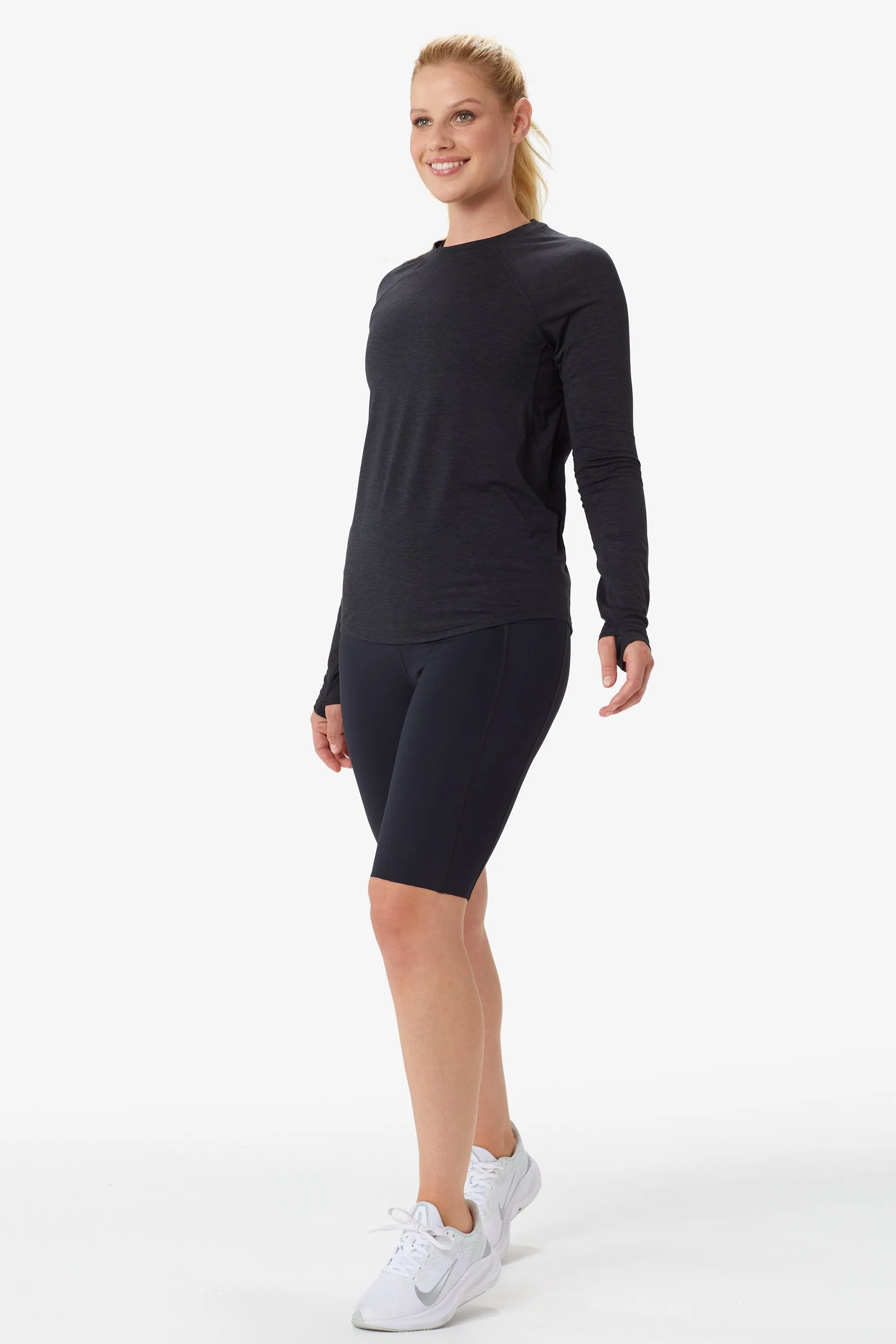 Performance Wool Workout Long Sleeve Tee