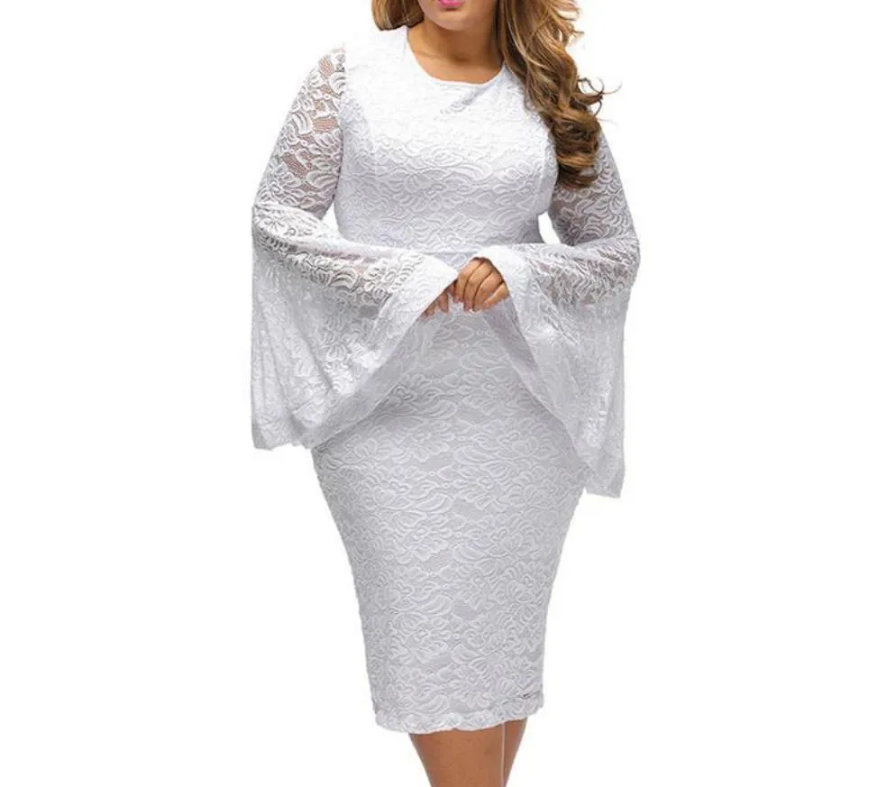 Plus Sized Bodycon lace Party Dresses at Bling Brides Bouquet Online Bridal Store.