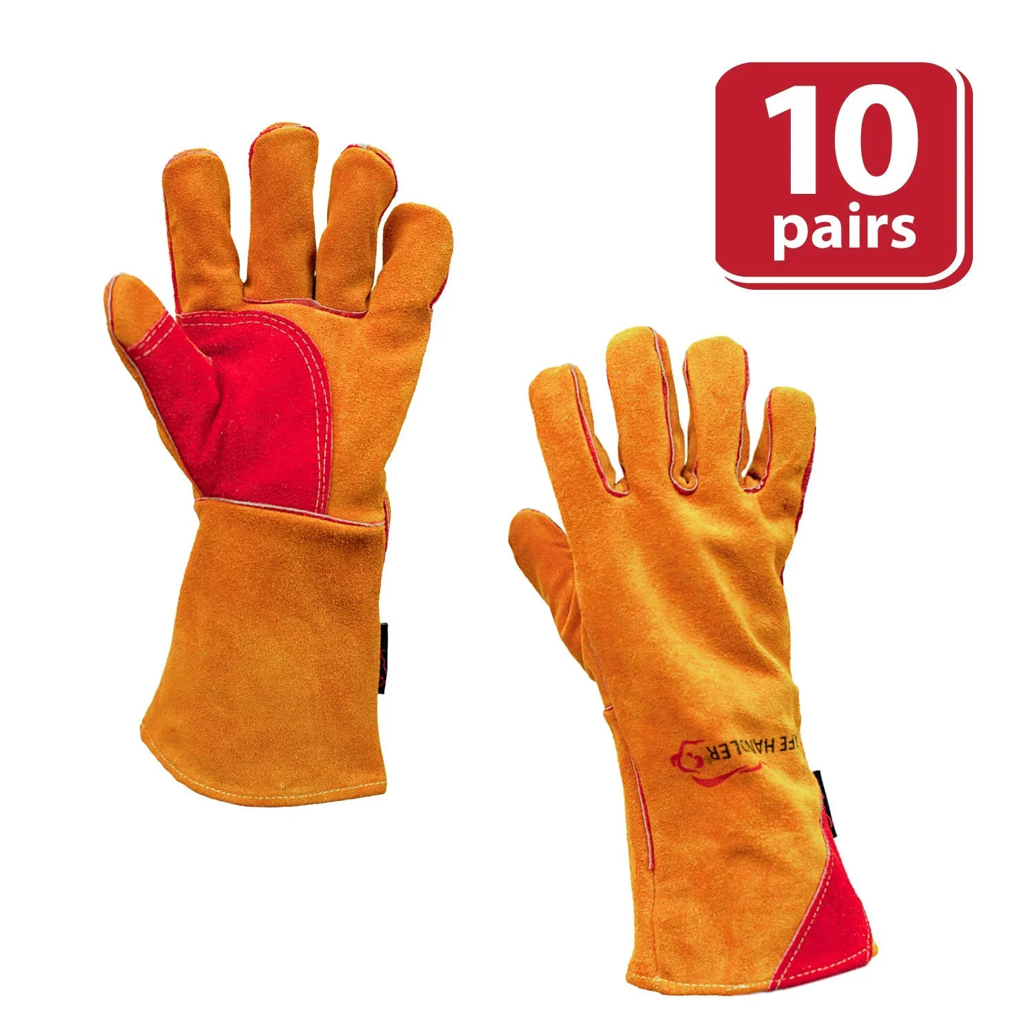 Prime Welding Gloves with Kevlar Thread Protection, Reinforced Thumb & Palm