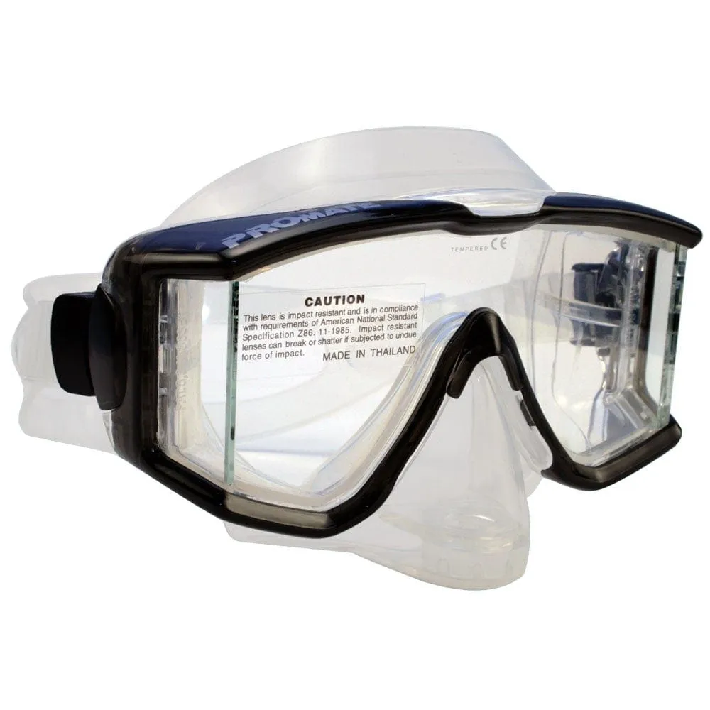 Promate Avanti TL Side-view Edgeless Scuba Dive Purge Mask - MK398