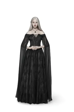 Punk Rave Celestia Gothic Victorian Lace Long Dress