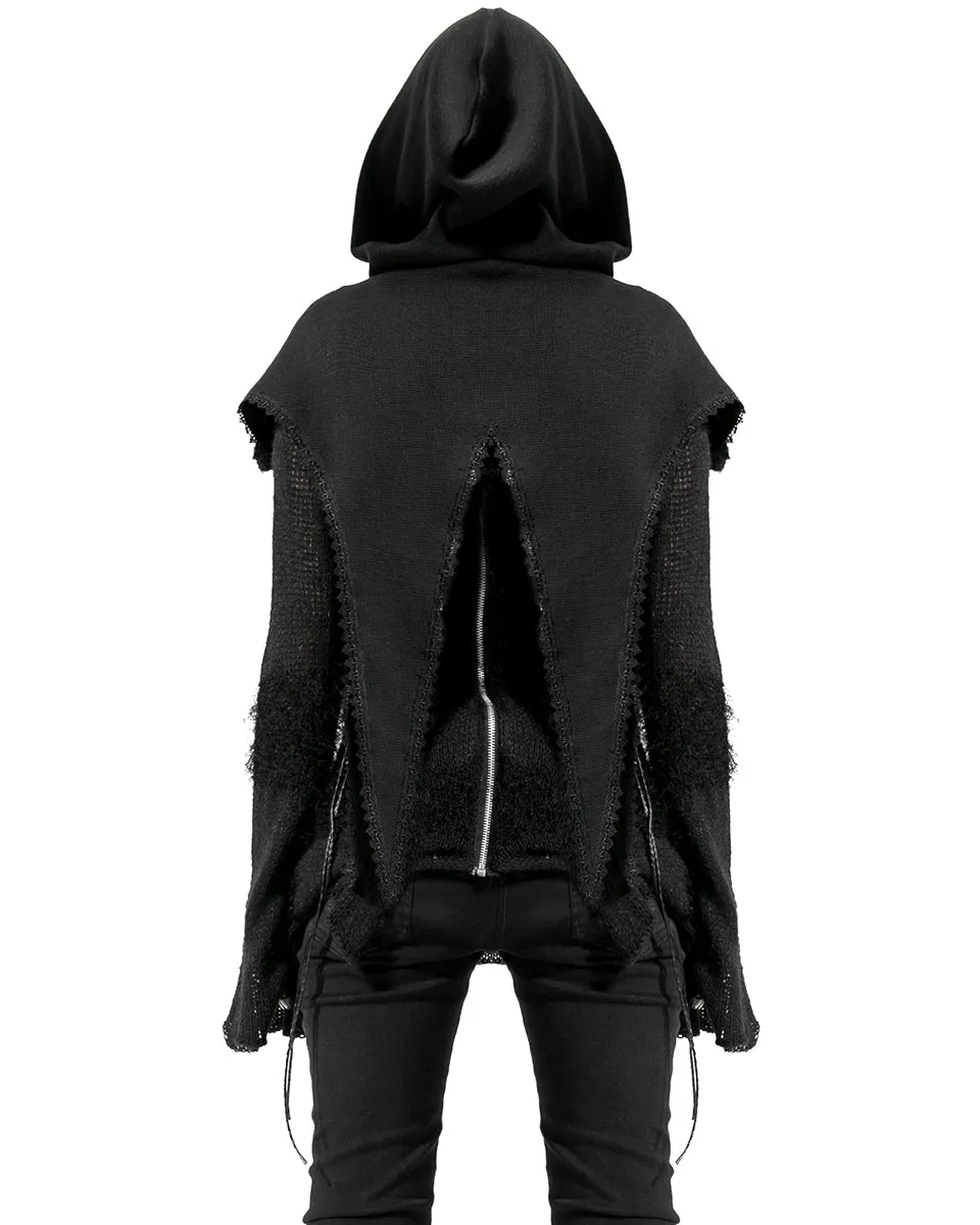 Punk Rave Diobella Womens Gothic Hooded Scarf Shawl