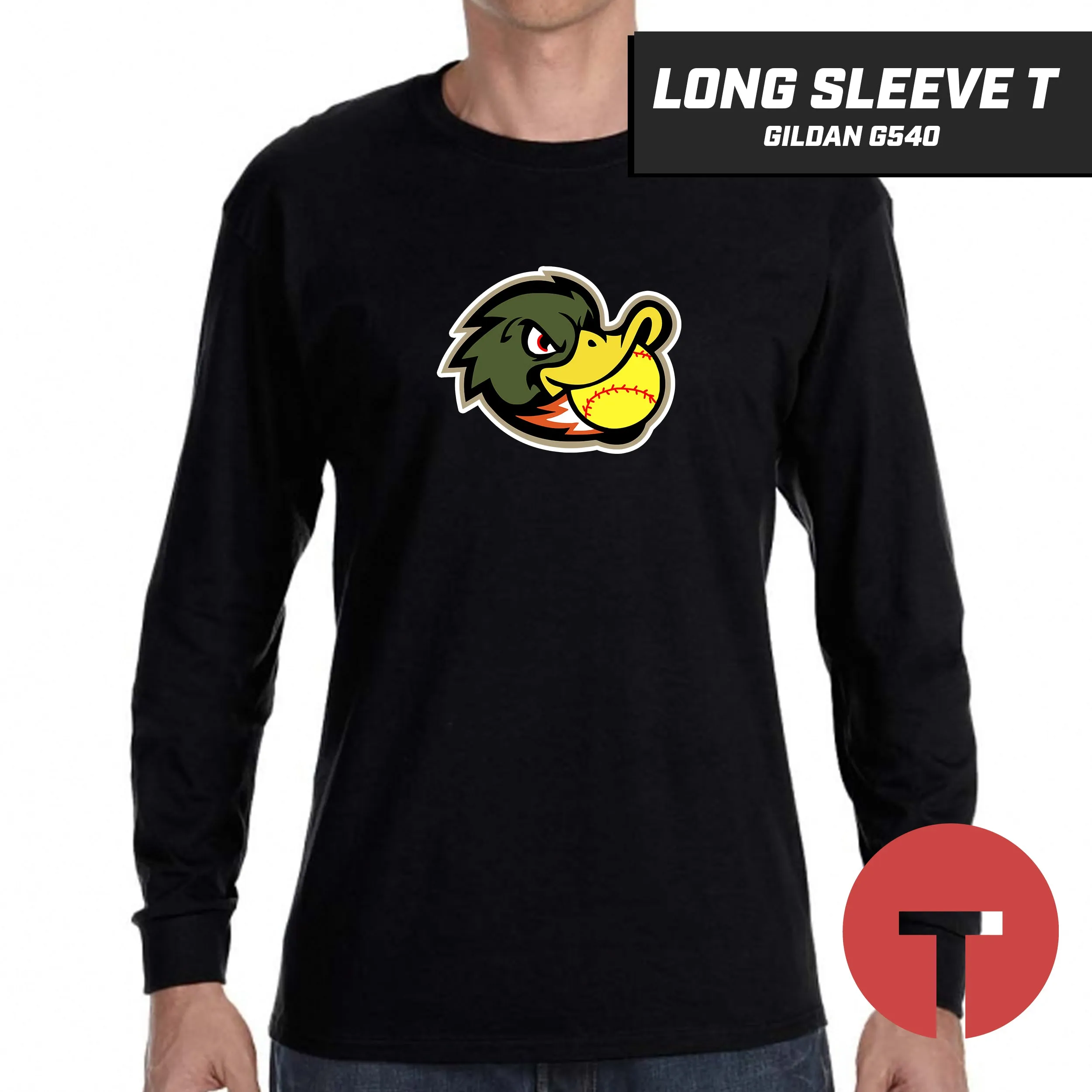 Quackers Softball - Long-Sleeve T-Shirt Gildan G540