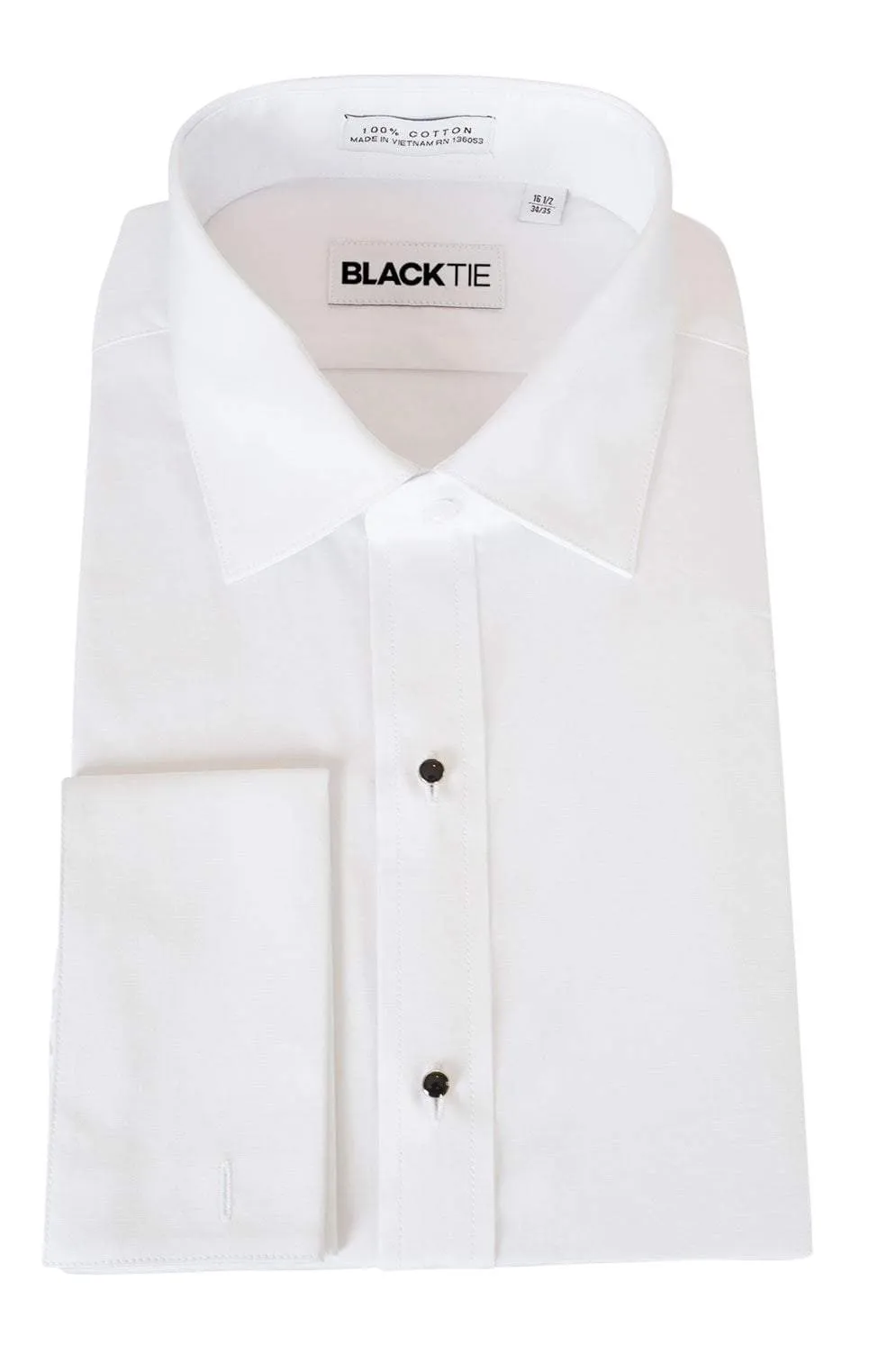 "Richard" White Spread Collar Shirt