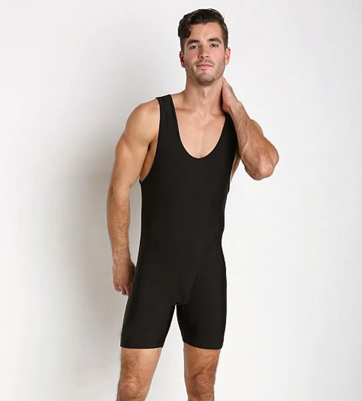 Solid Color Nylon Spandex Sport Unitard