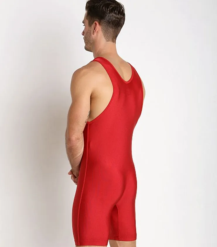 Solid Color Nylon Spandex Sport Unitard