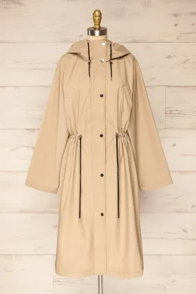 Tchekaline | Oversized Hooded Raincoat w/ Drawstring