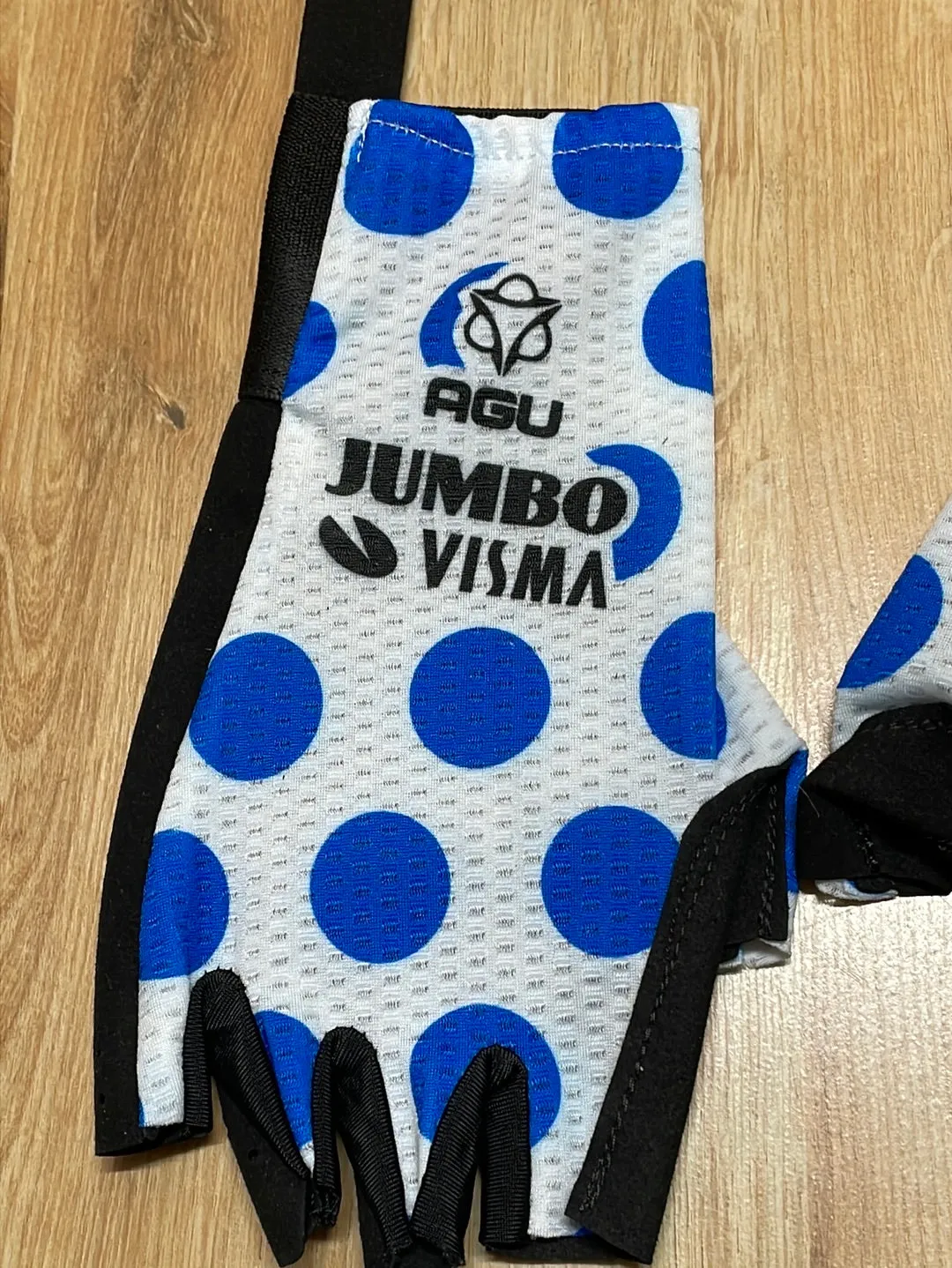 Team Jumbo Visma AGU Race Gloves Polka Blue