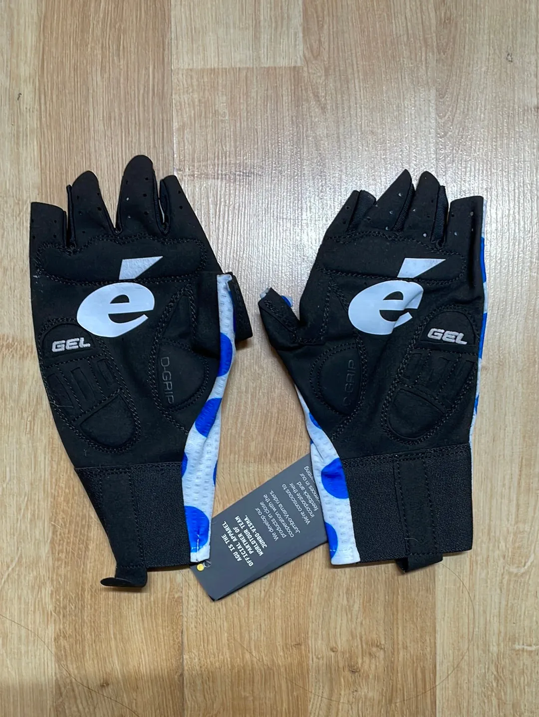 Team Jumbo Visma AGU Race Gloves Polka Blue