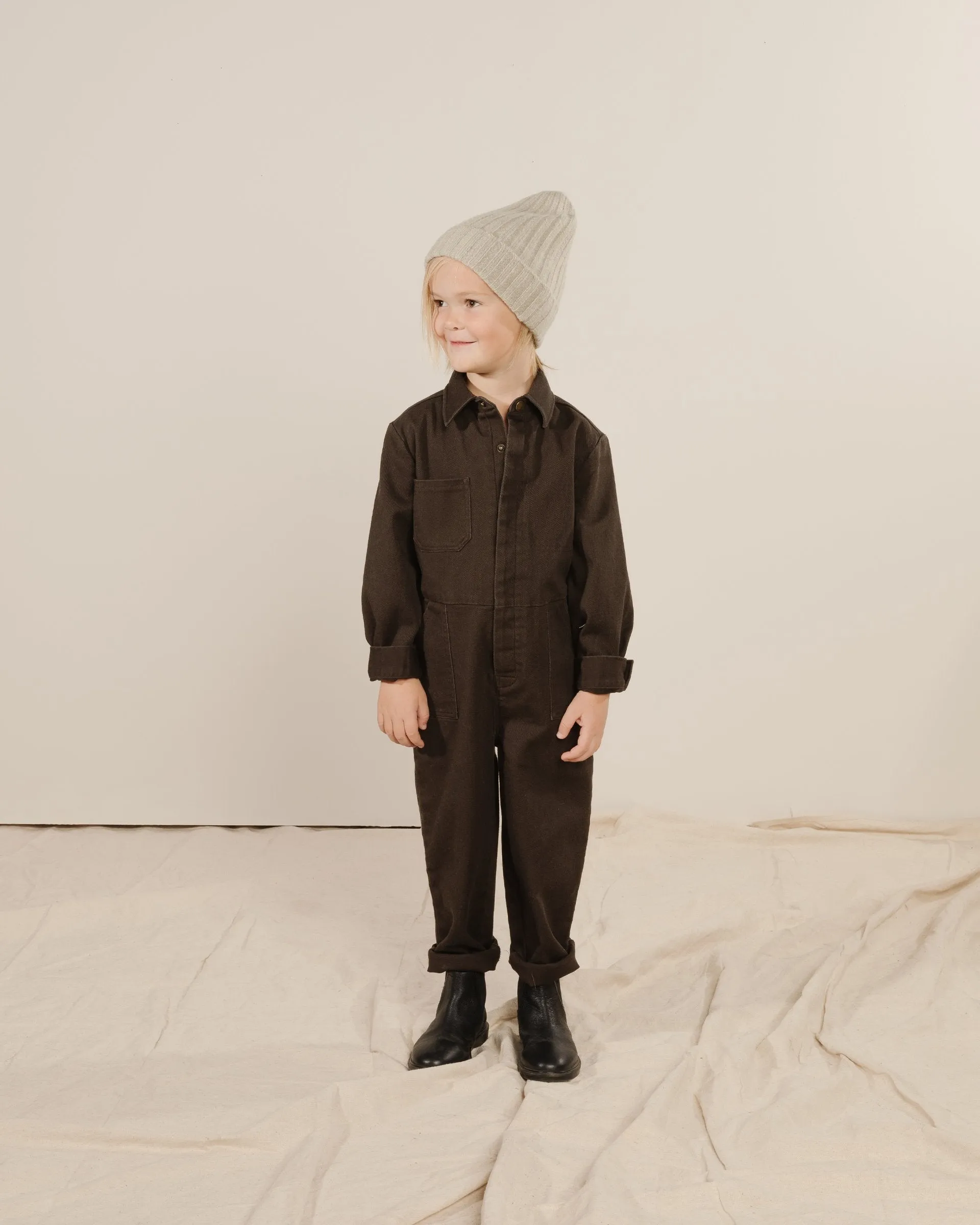 The Coverall Jumpsuit by Rylee & Cru - Vintage Black - KIDS