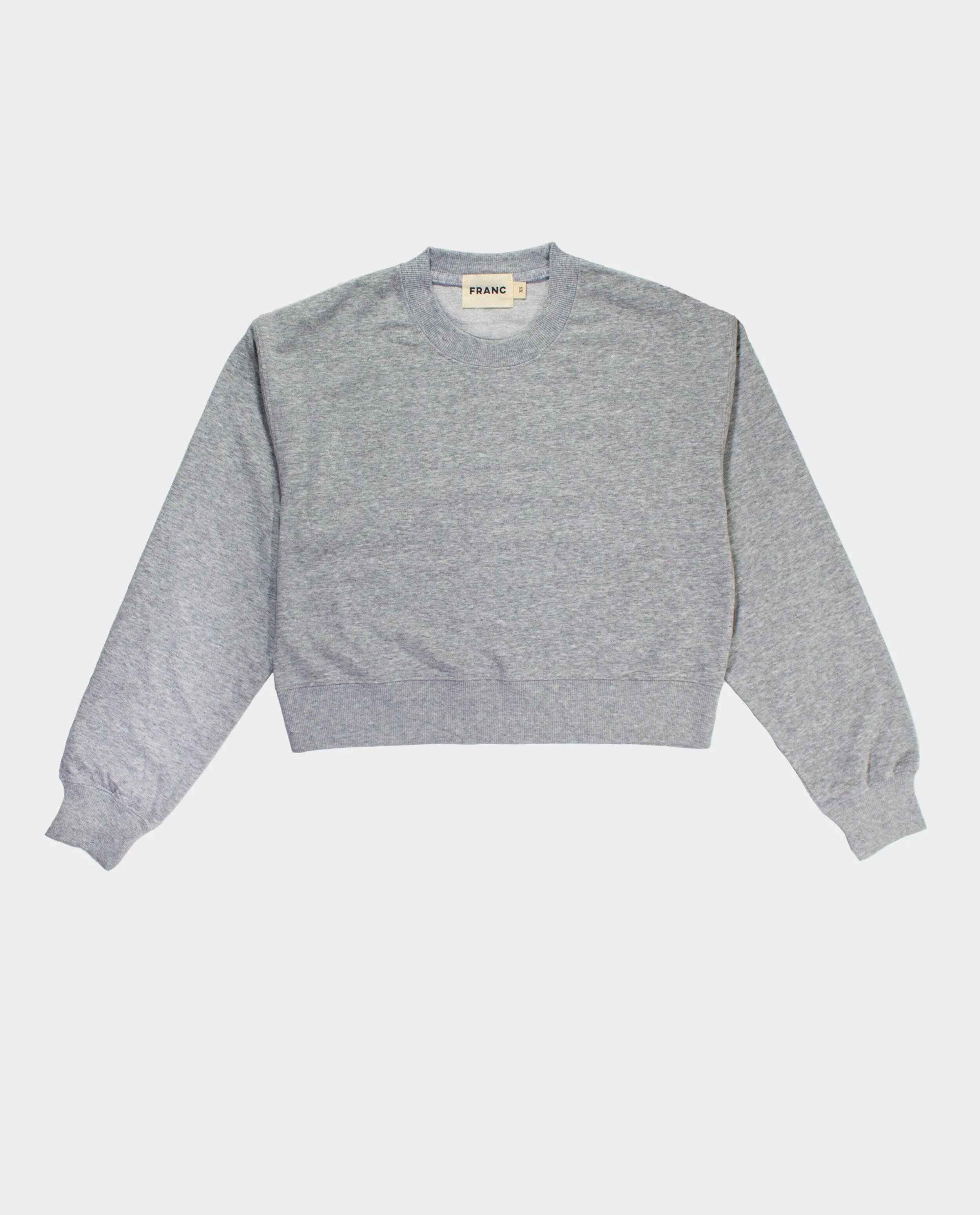 The Terry Cropped Crew Sweatshirt