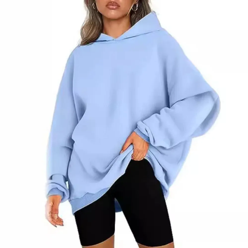 Toleet Y2K Street Style 2024 New Faashion Hooded Pullover for Women Oversized Loose Casual Fleece Sweater Gothic Clothes Aesthetic Outdoor Sports Hoodie